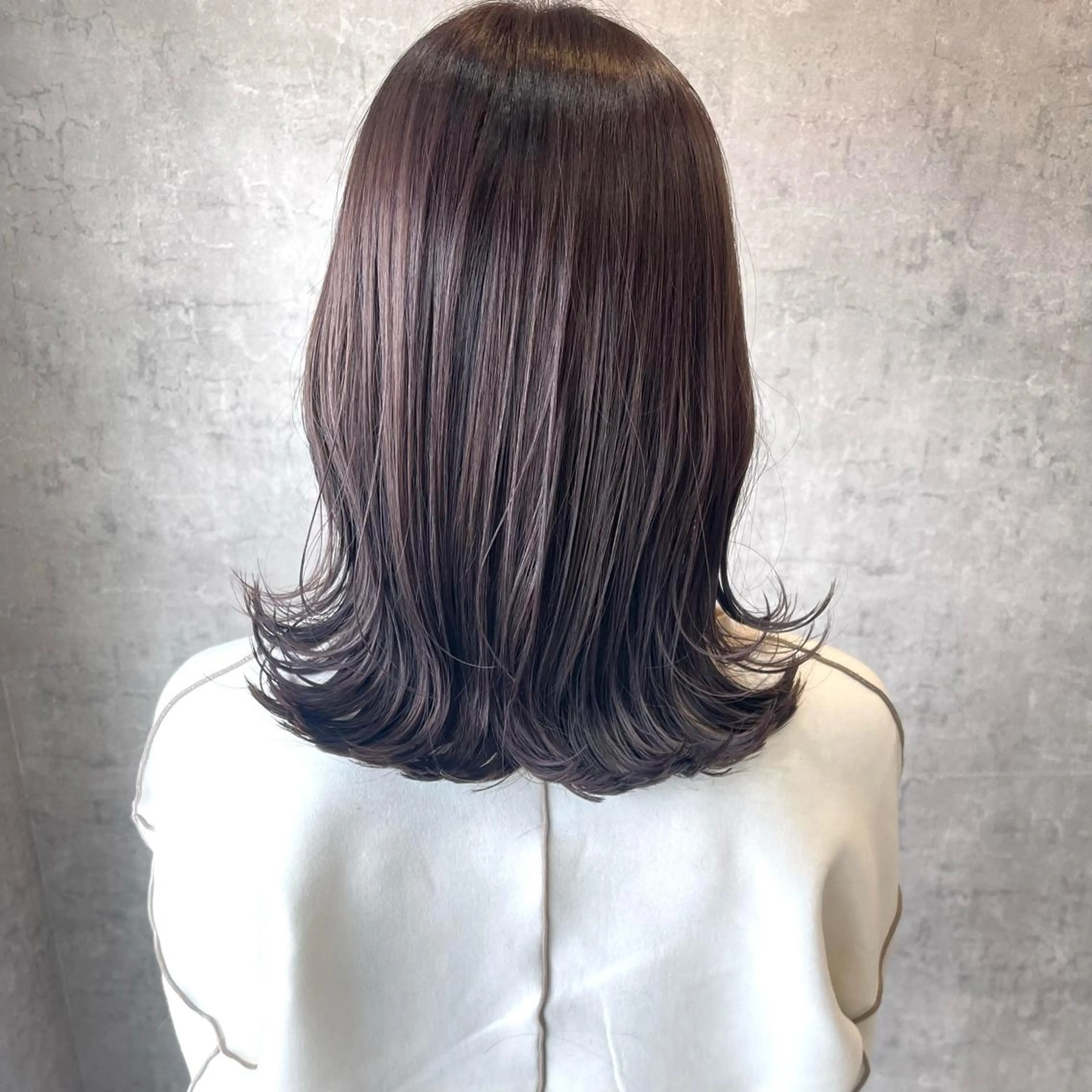 セミロング カラー ヘアアレンジ ラベンダーカラー カット ヘアカラー トリートメント merci.所属・🌻まさの あいり🌻のヘアスタイル