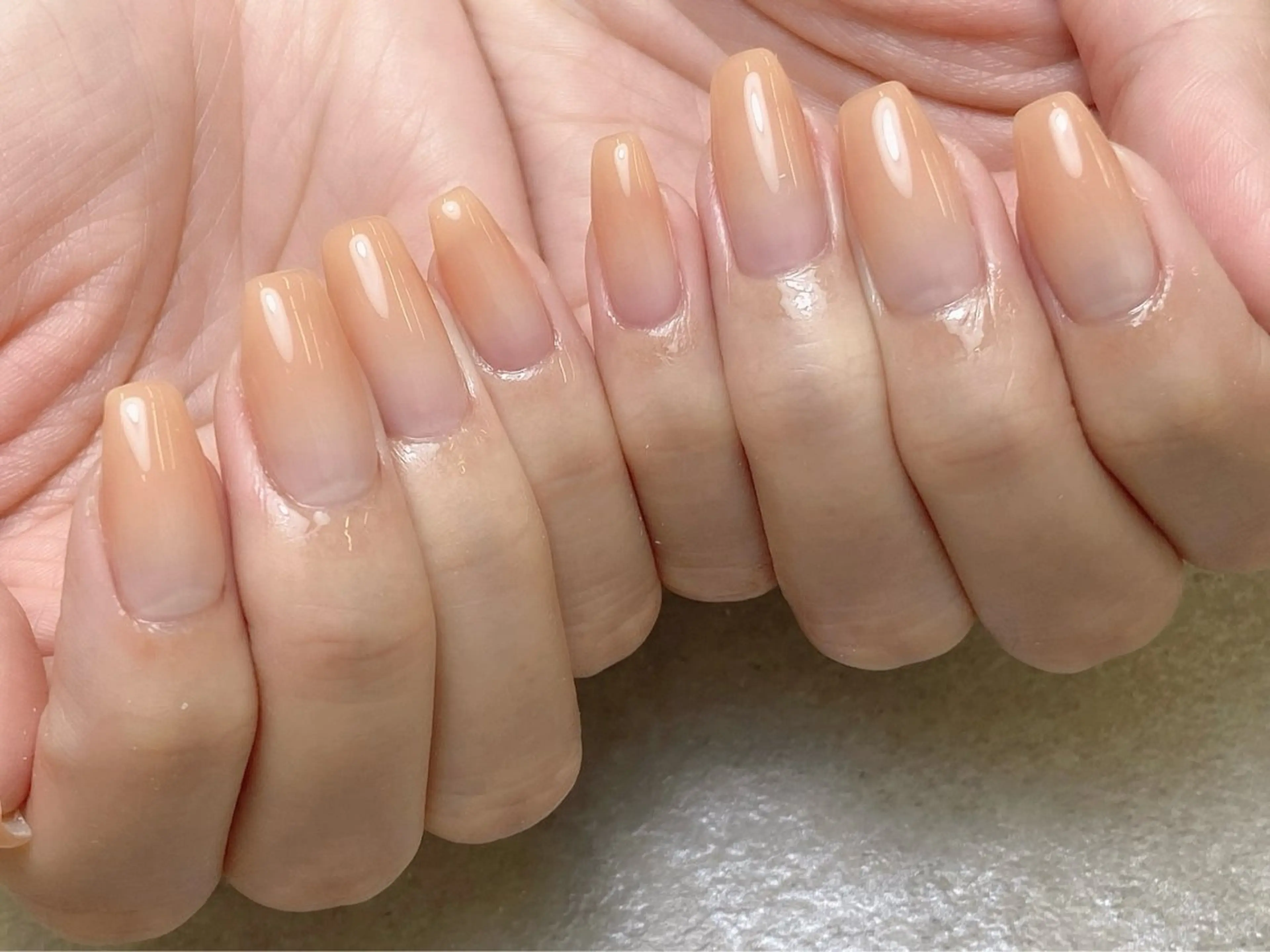🩰8月限定練習モデル🩰【オフなし】HANDナチュラルカラーグラデーションorラメグラデーション⟡.·*.の写真