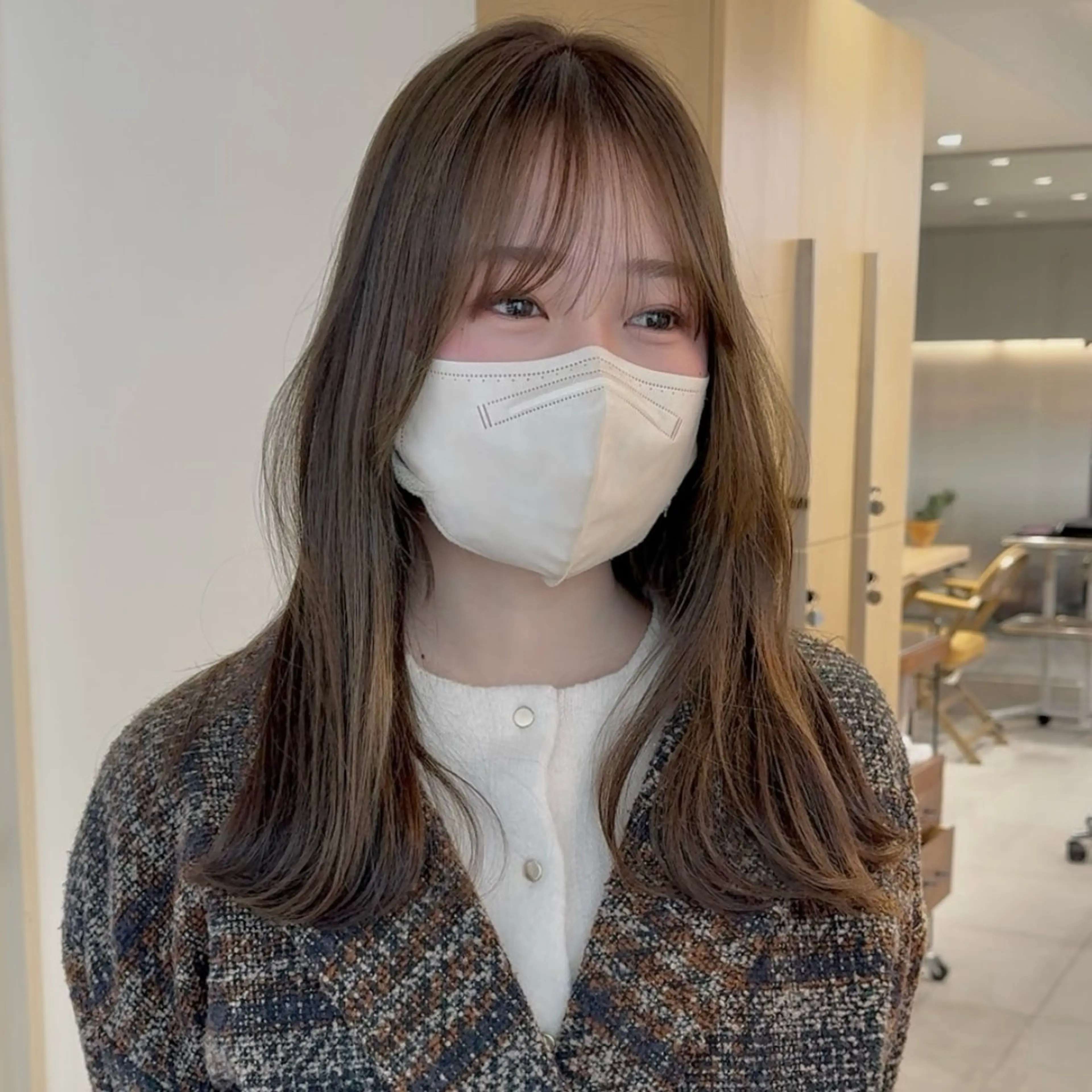 ミディアム カラー カット ヘアカラー トリートメント noa/ 渋谷のヘアスタイル