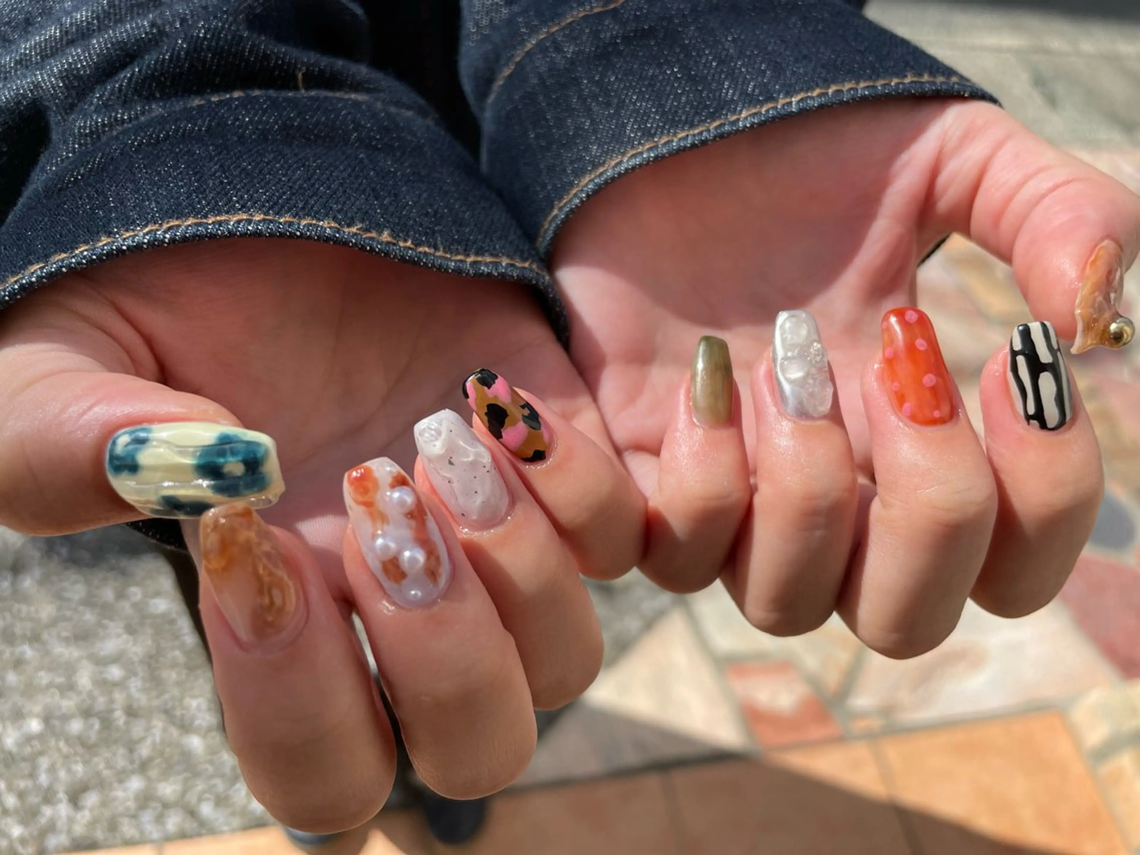 ネイル ハンドネイル total beauty TLIENGLE［ﾄﾘｱﾝｸﾞﾙ］所属・tliengle ［ﾄﾘｱﾝｸﾞﾙ］のネイルデザイン