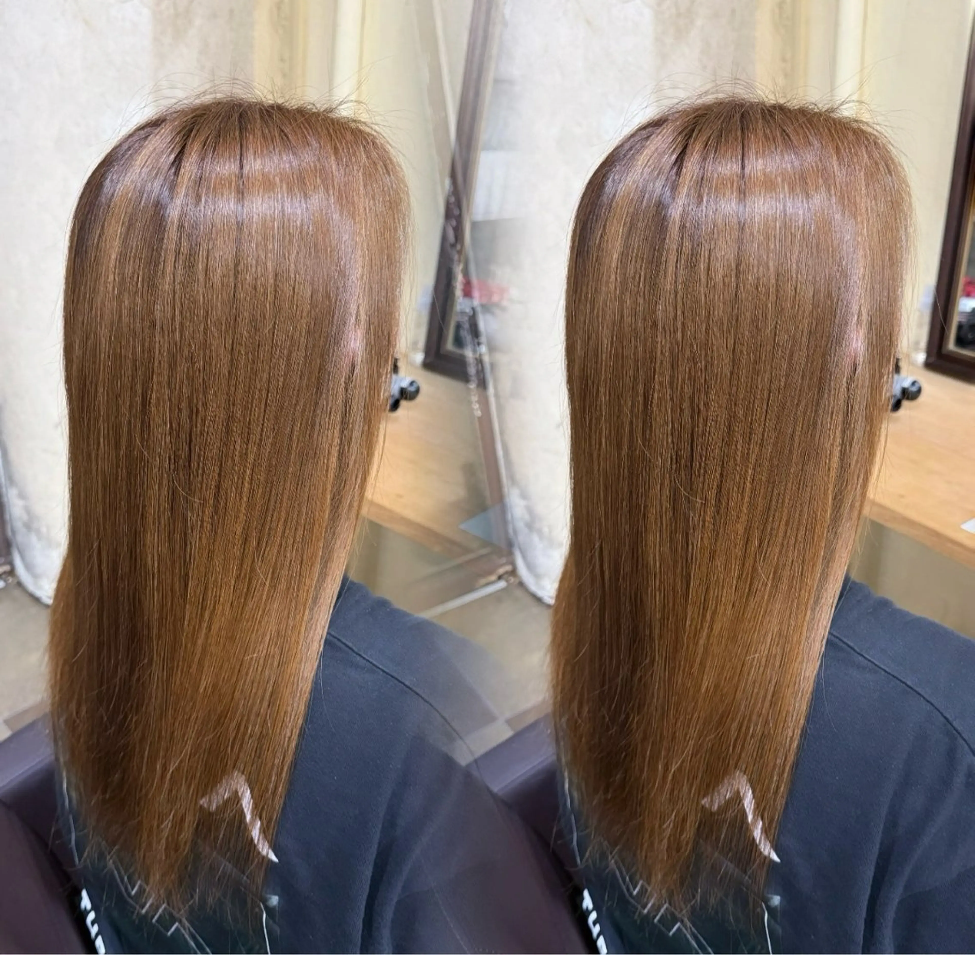 セミロング カラー ⠀ 流菜のヘアスタイル