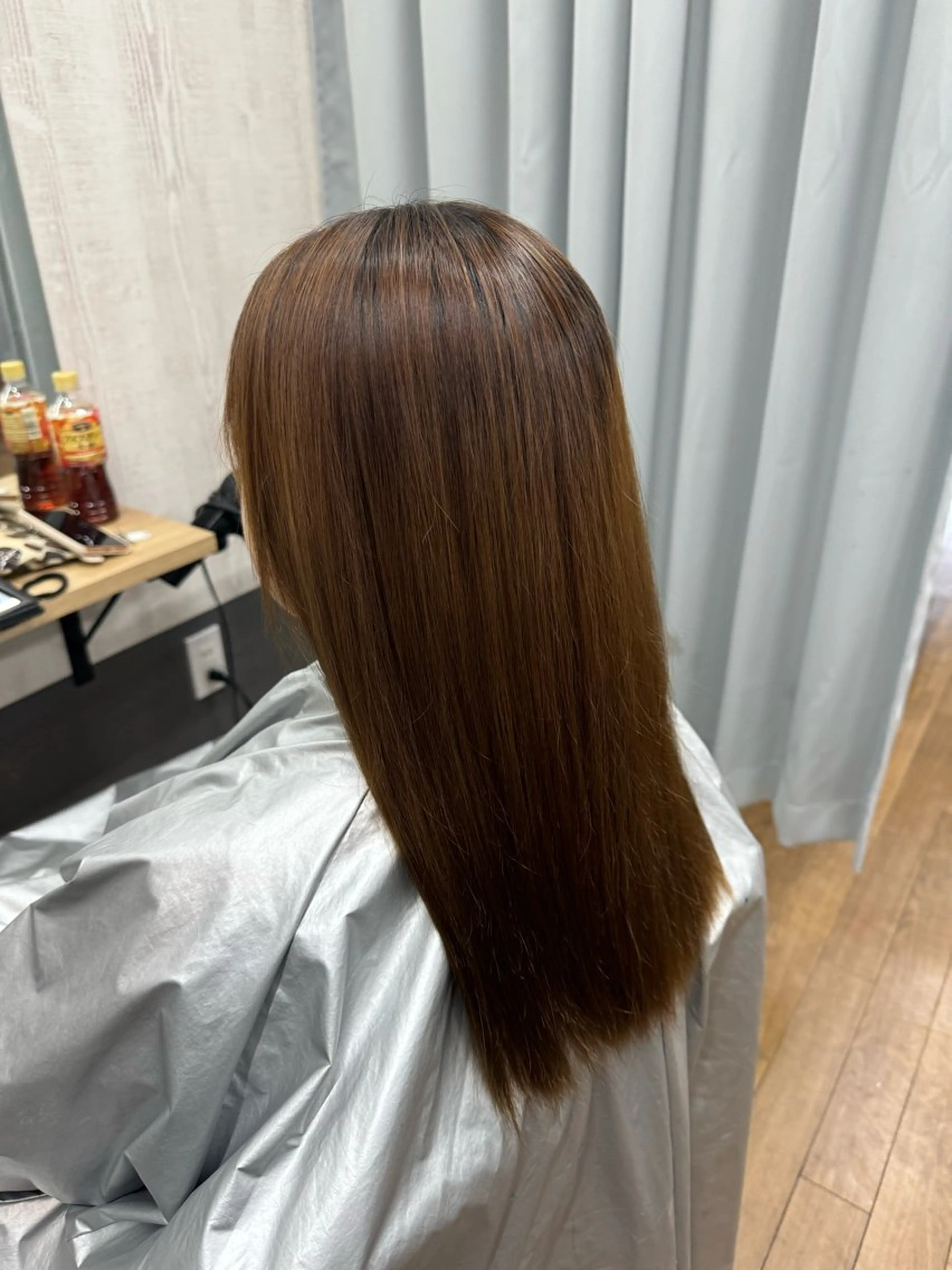 ロング 縮毛矯正 TELA HAIR 稲毛店　千尋のヘアスタイル