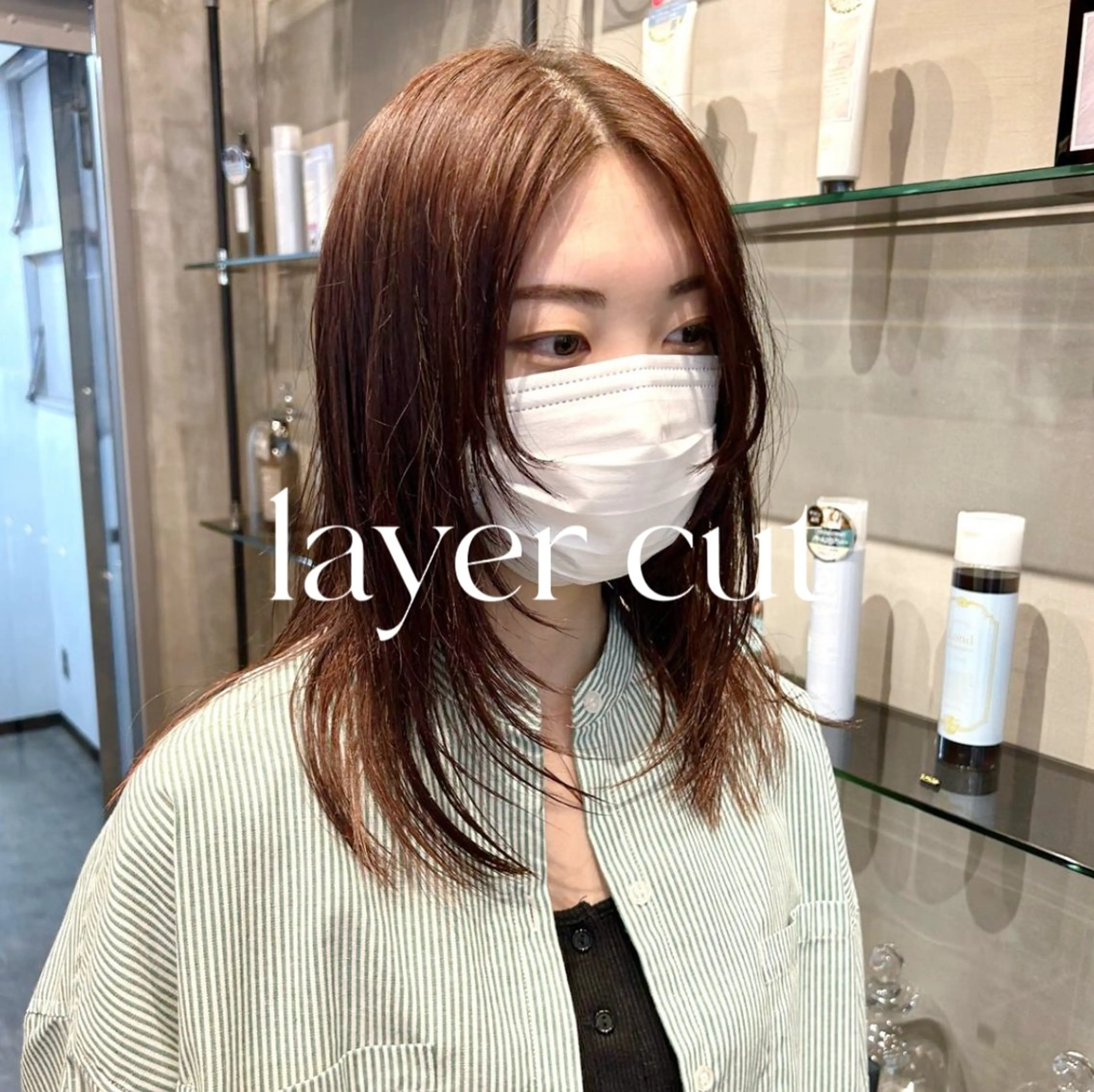 セミロング 田中 励也 縮毛矯正のヘアスタイル