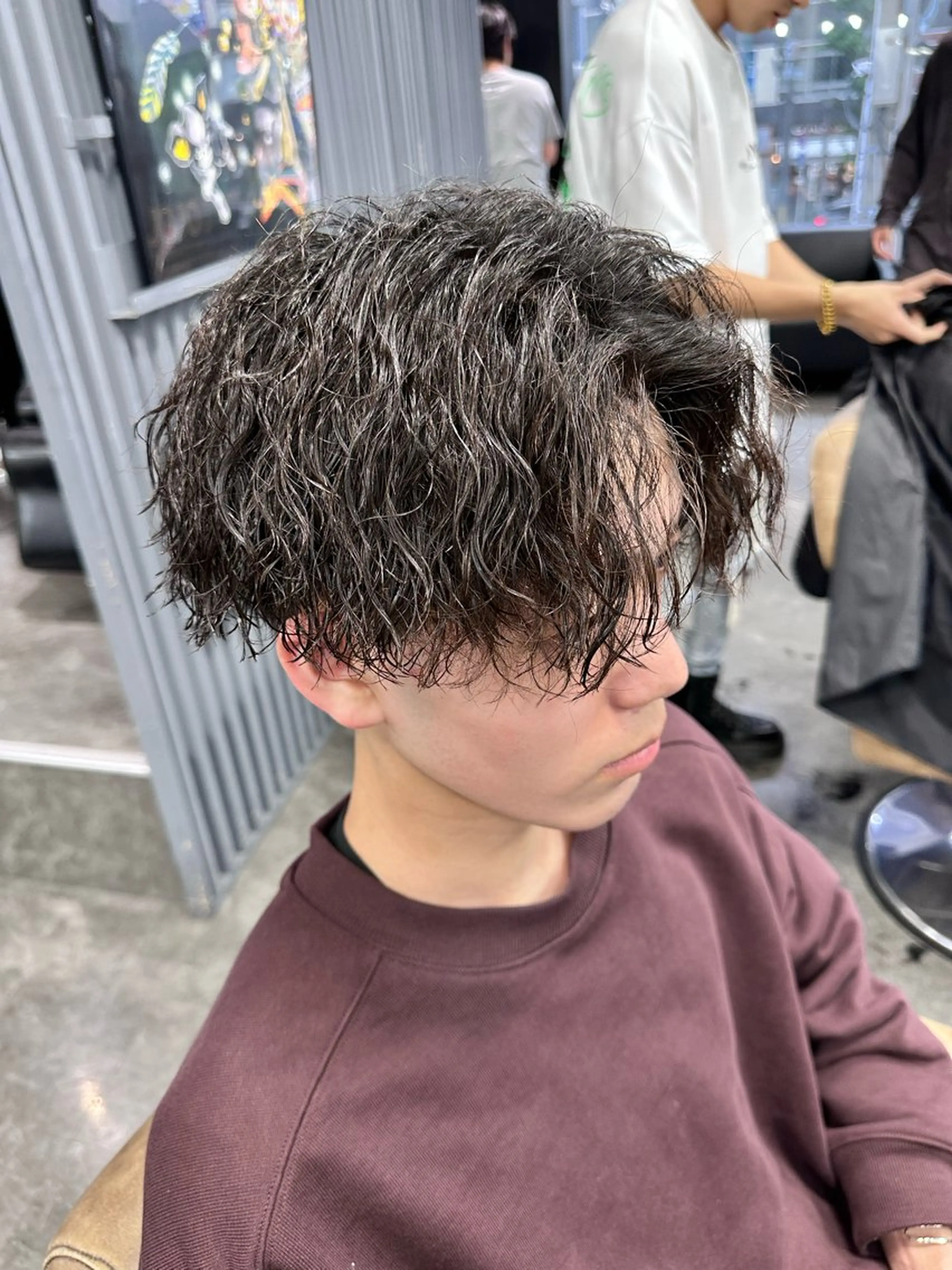 パーマ メンズ カット パーマ KING of hair by NOISM所属・梅田/メンズカット/ パーマ/秋本 大智のヘアスタイル
