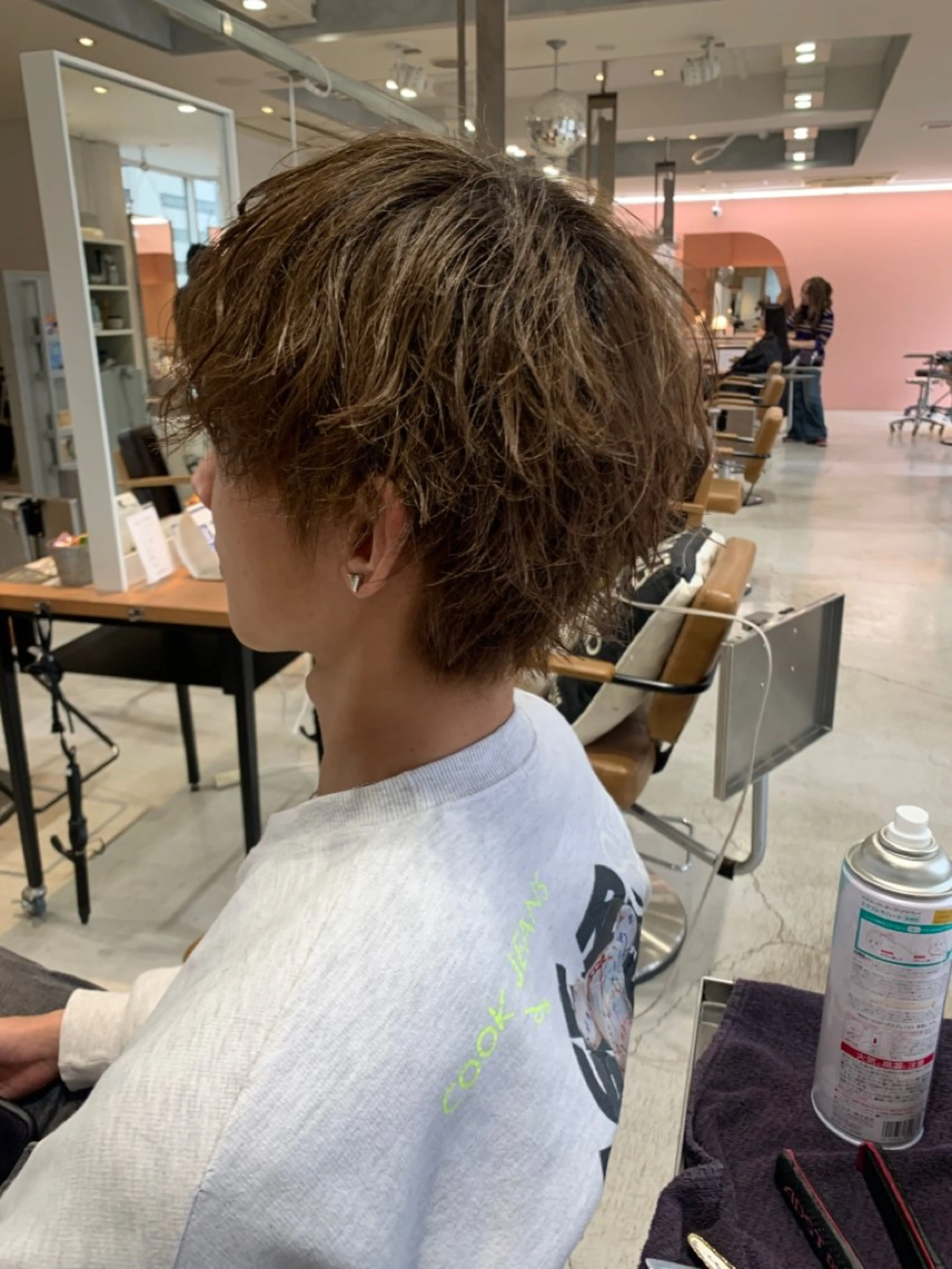 ミディアム カット 🌈難波🌈ベージュ カラー【ヒロム】のヘアスタイル