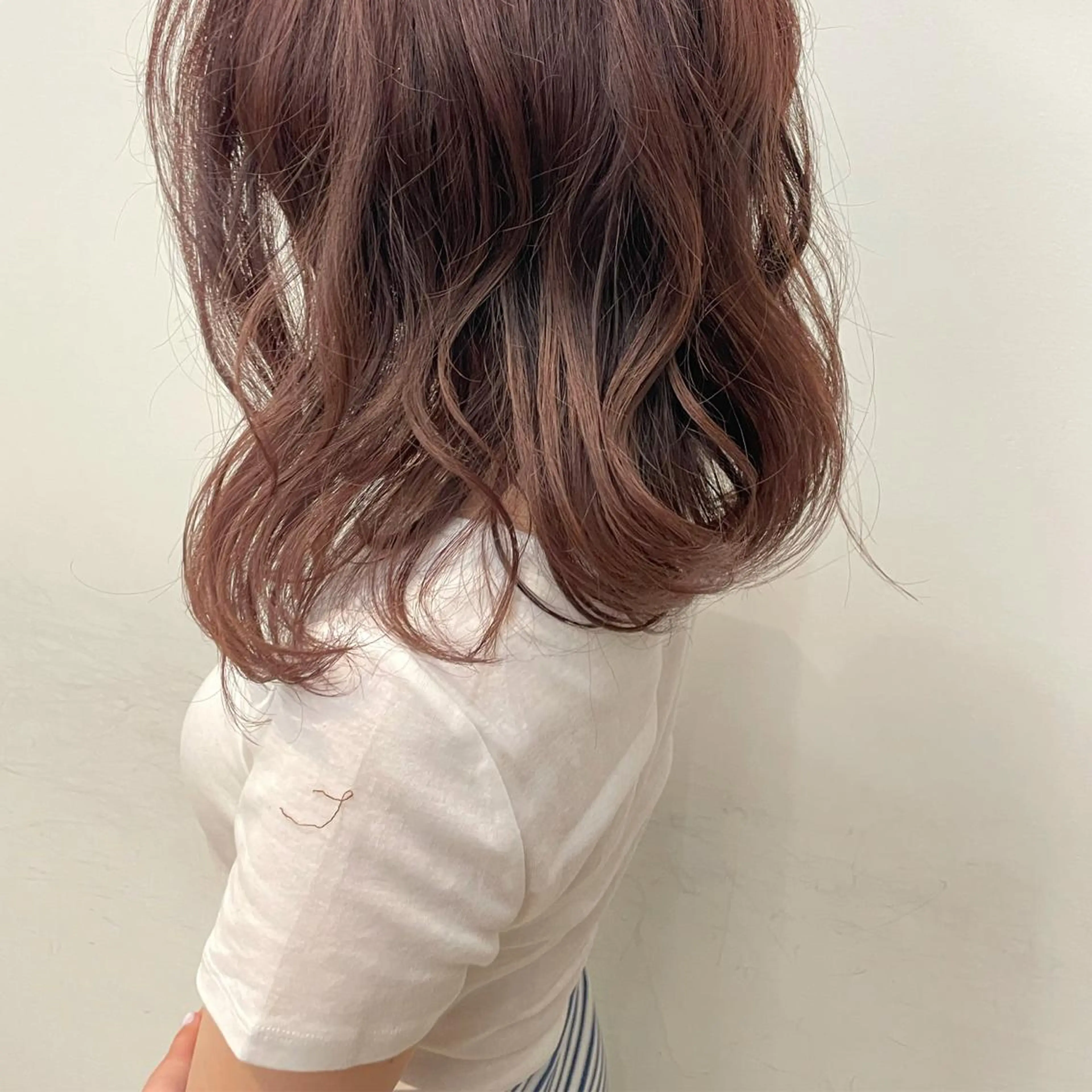 ミディアム カラー ヘアアレンジ Saki サキのヘアスタイル