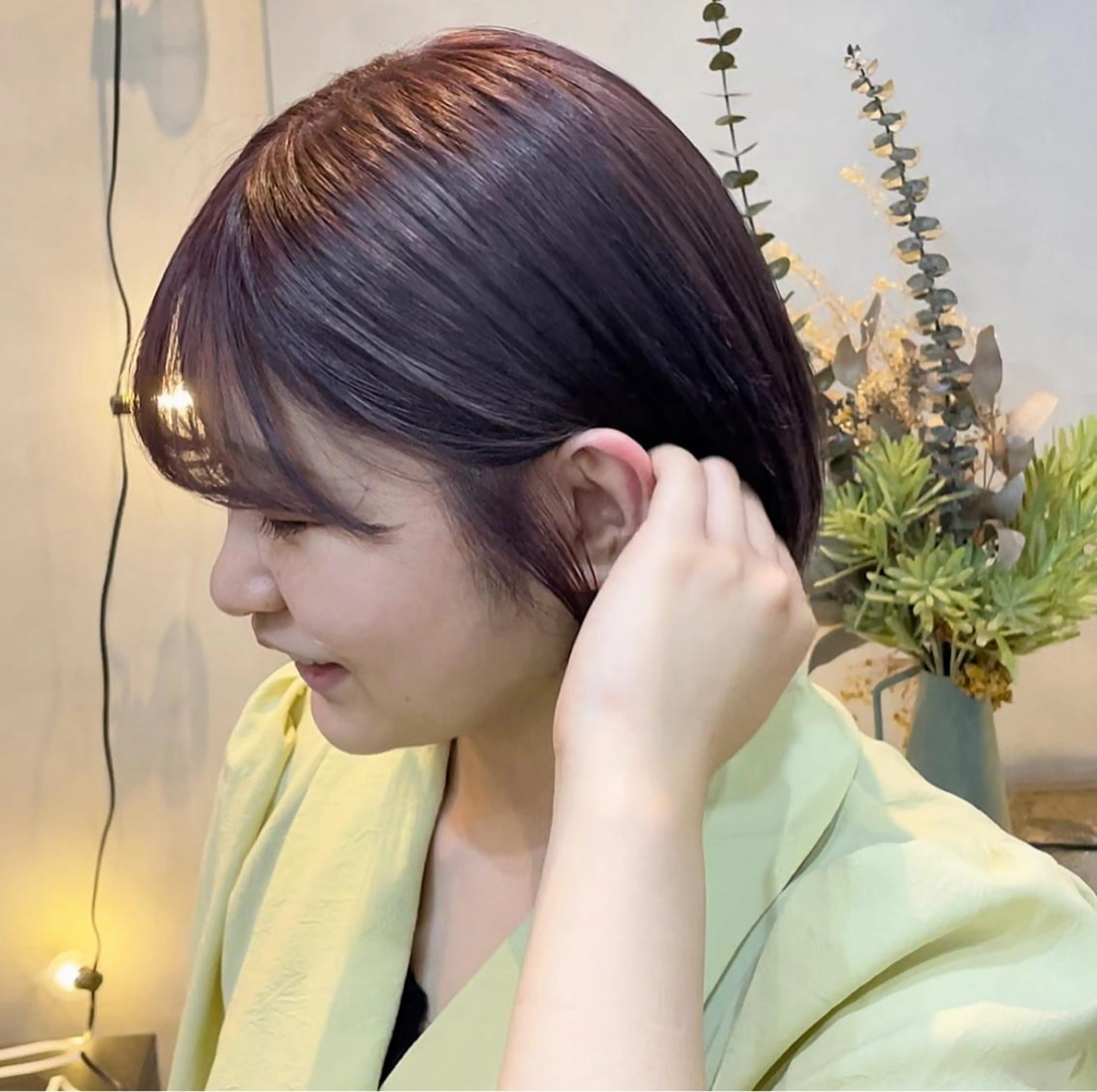 カラー ブリーチ/暖色カラー 🎀オビツメイのヘアスタイル
