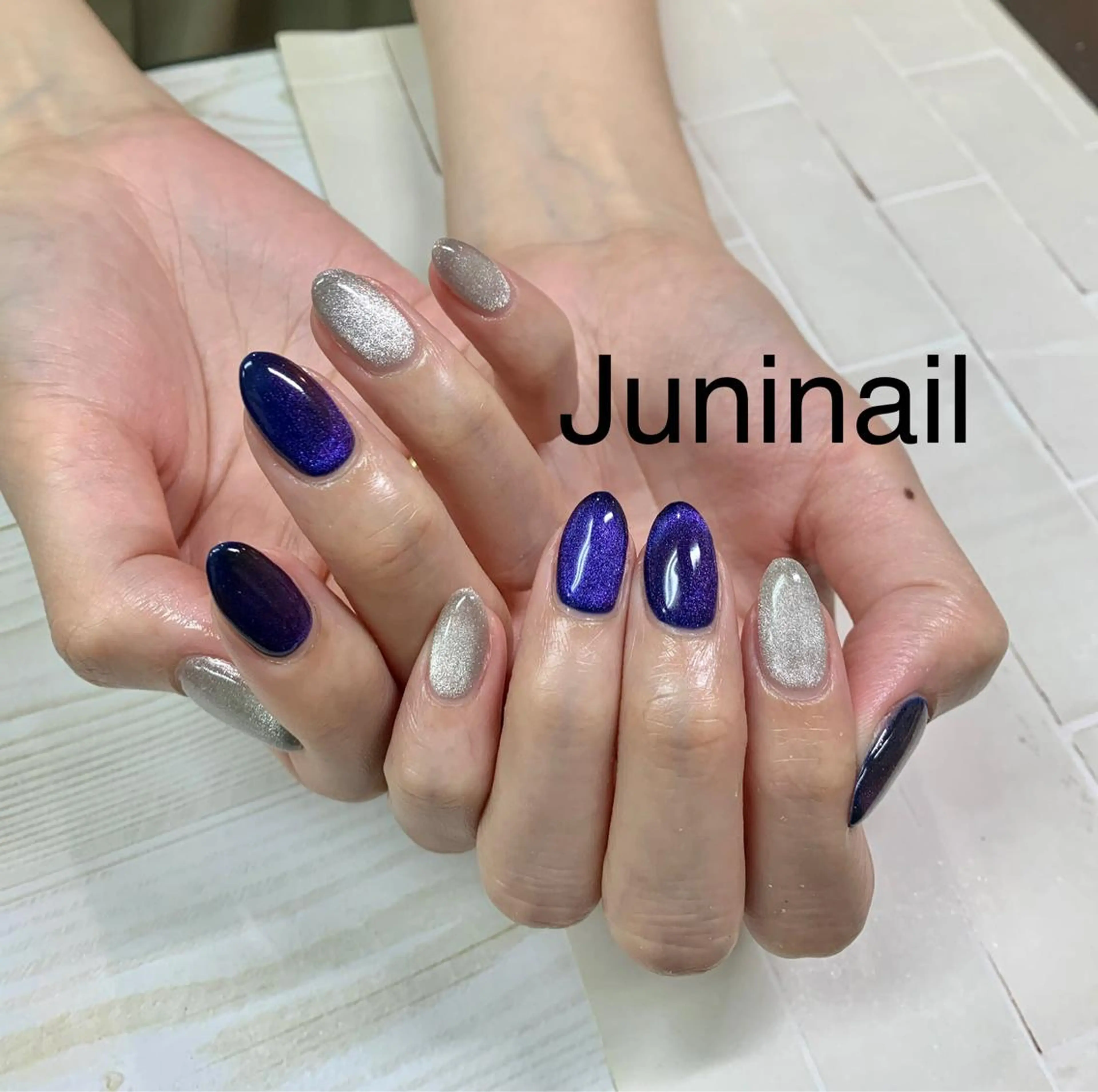 ネイル オーロラネイル クリアネイル フラッシュネイル フレンチネイル 氷ネイル・うるうるネイル ハンドネイル JuniNail韓国 ネイリストsuのネイルデザイン