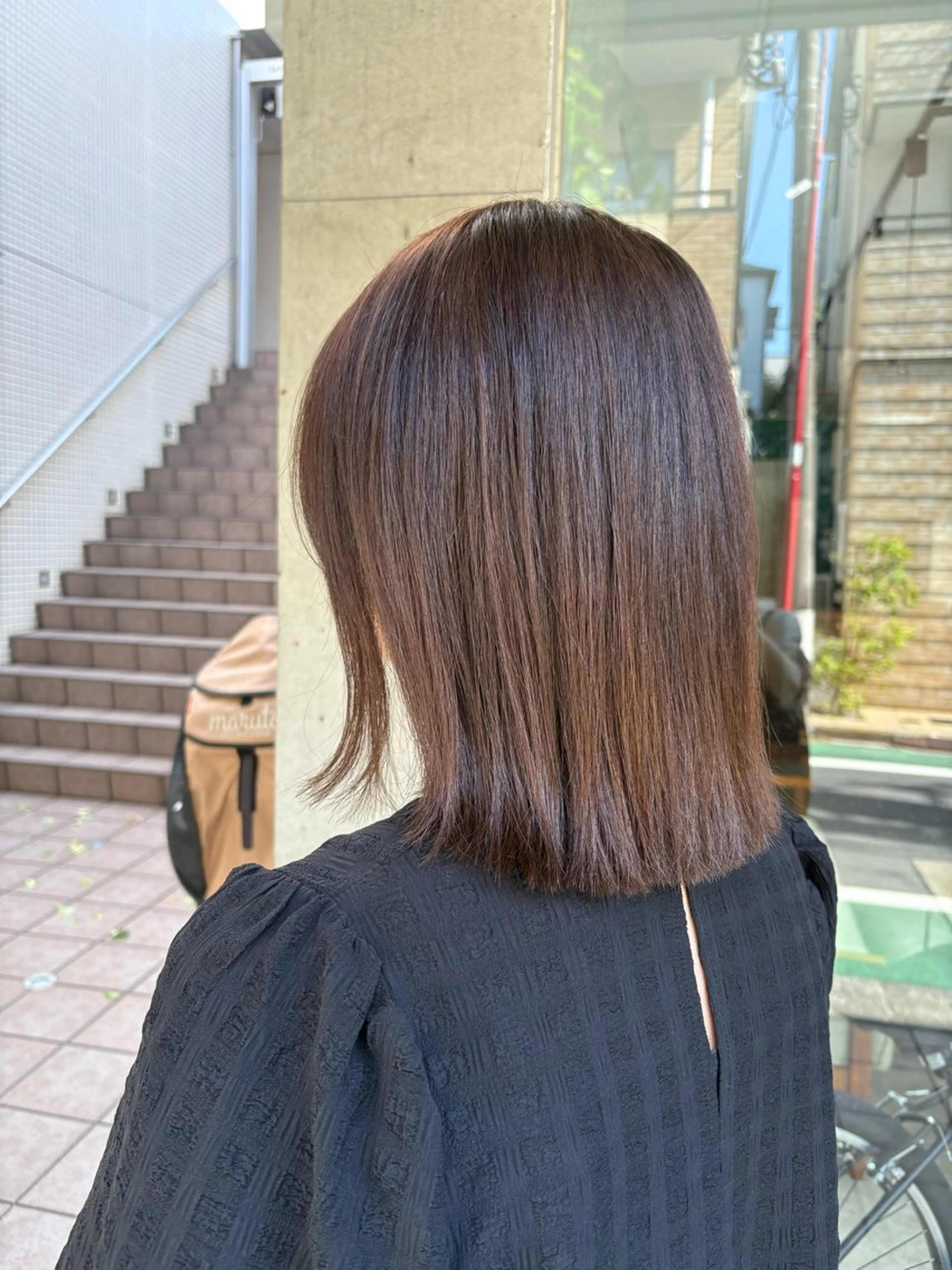 セミロング カラー カット ヘアカラー トリートメント ニュアンスカラー／ 久住綾香のヘアスタイル
