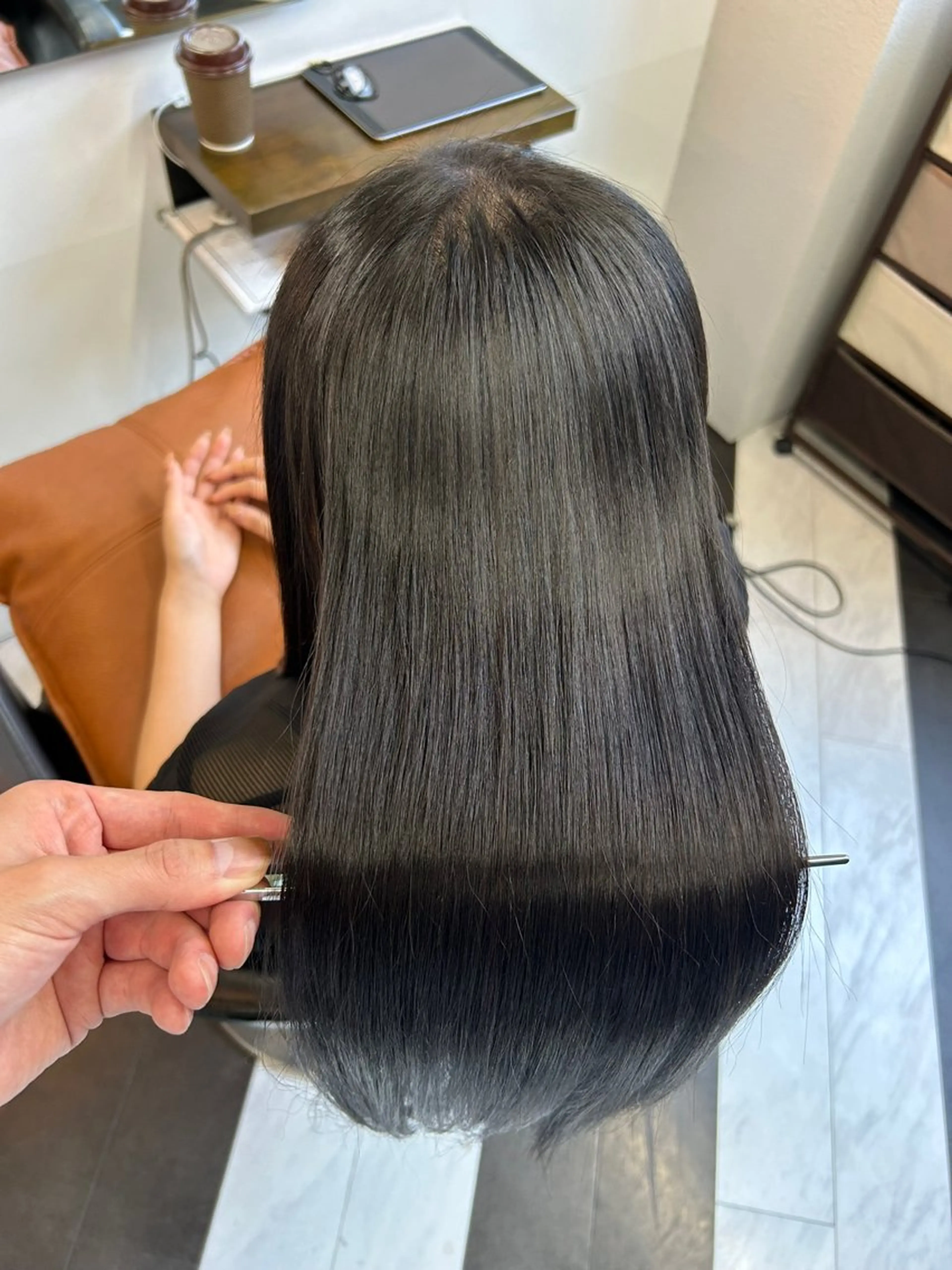 ロング パーマ カット 縮毛矯正 トリートメント 圧倒的髪質改善 ✂︎飯島悠介のヘアスタイル