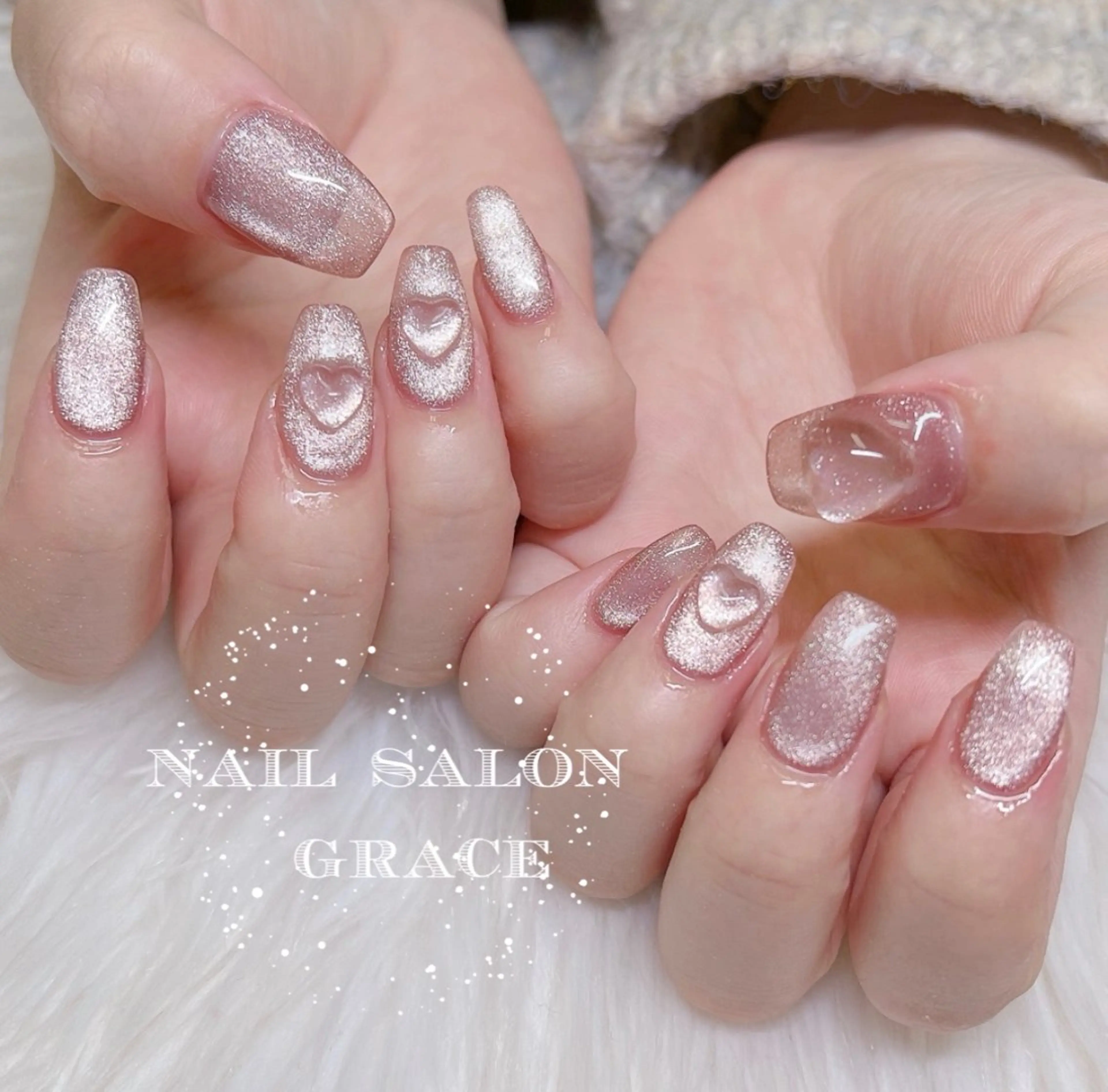 ネイル マグネットネイル ハンドネイル nailsalon GRACE所属・GRACE nailのネイルデザイン