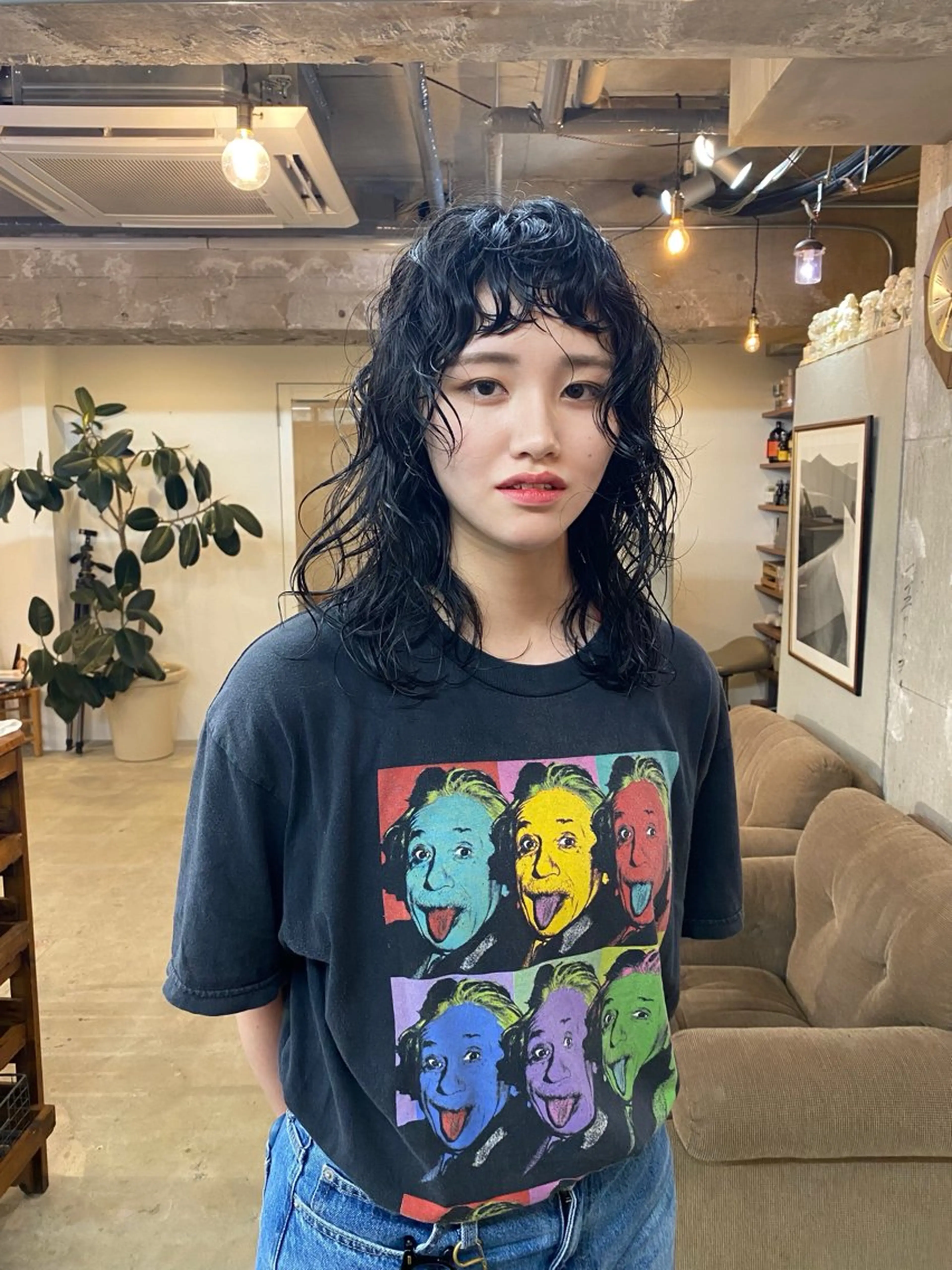 ミディアム パーマ KEI gattacaのヘアスタイル