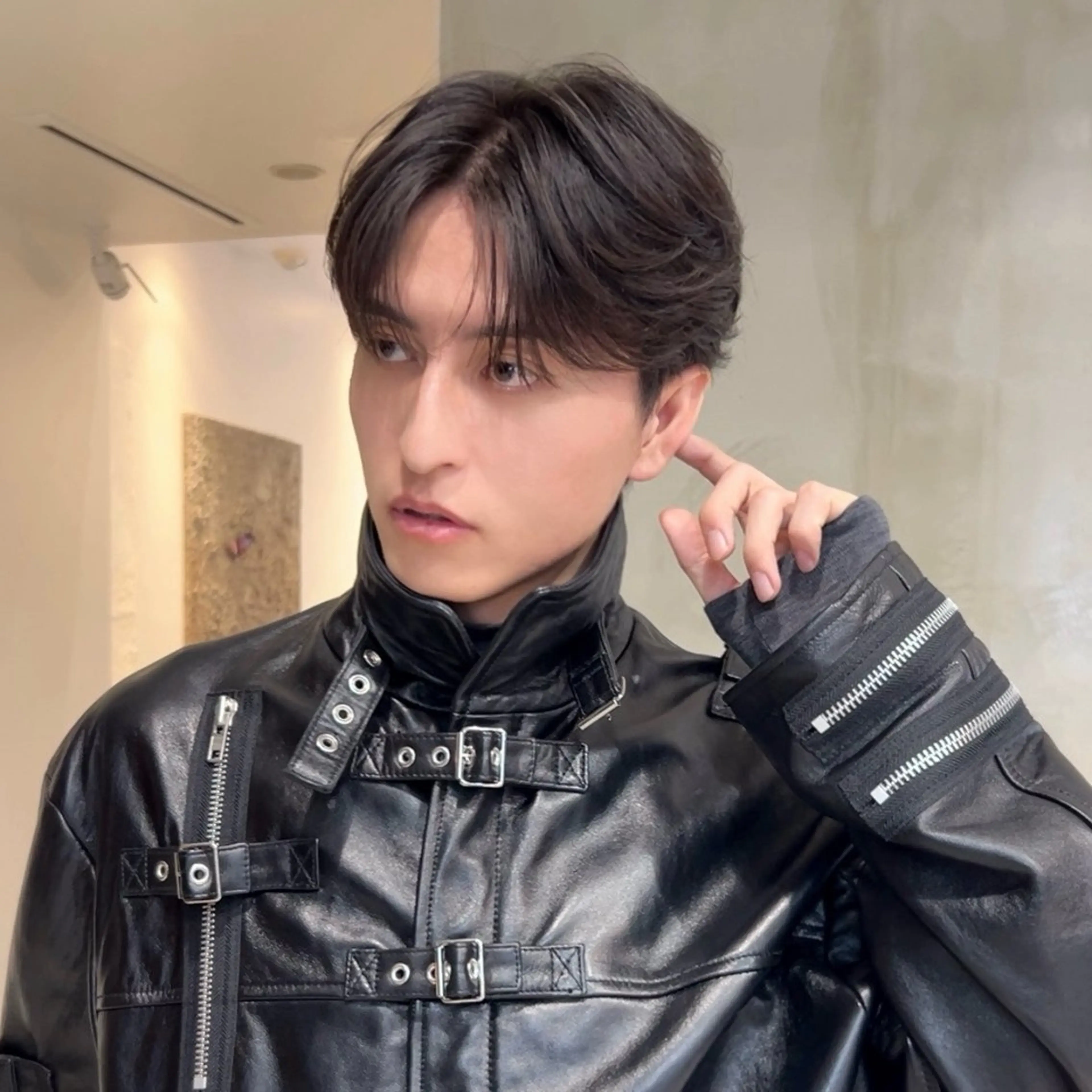 ショート パーマ メンズ カット パーマ 岡田大志🇰🇷 中/韓メンズヘアのヘアスタイル