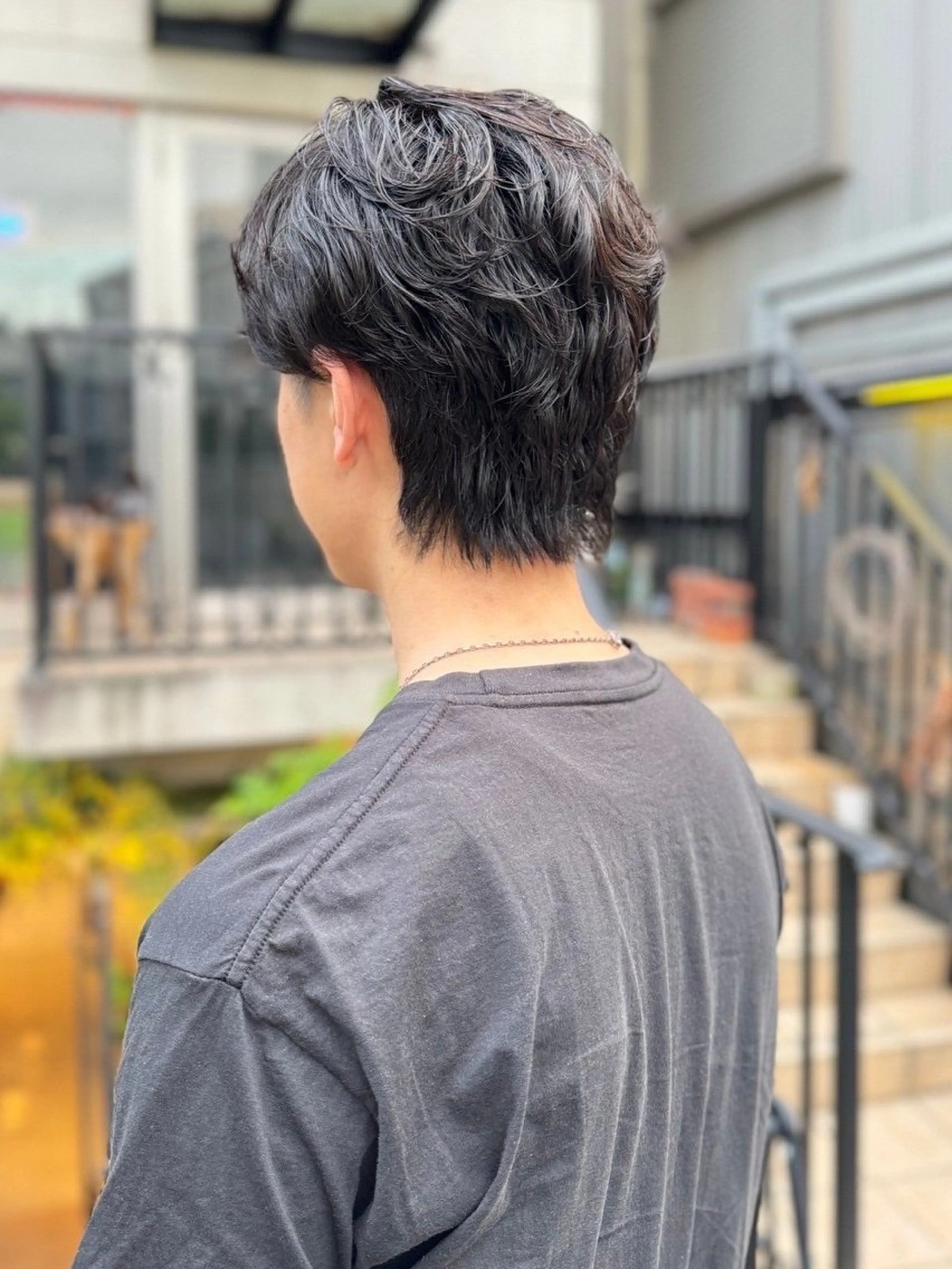 メンズ メンズパーマ メンズウルフカット ウルフカット カット 似合わせモテヘア Akari🦢🖤のヘアスタイル