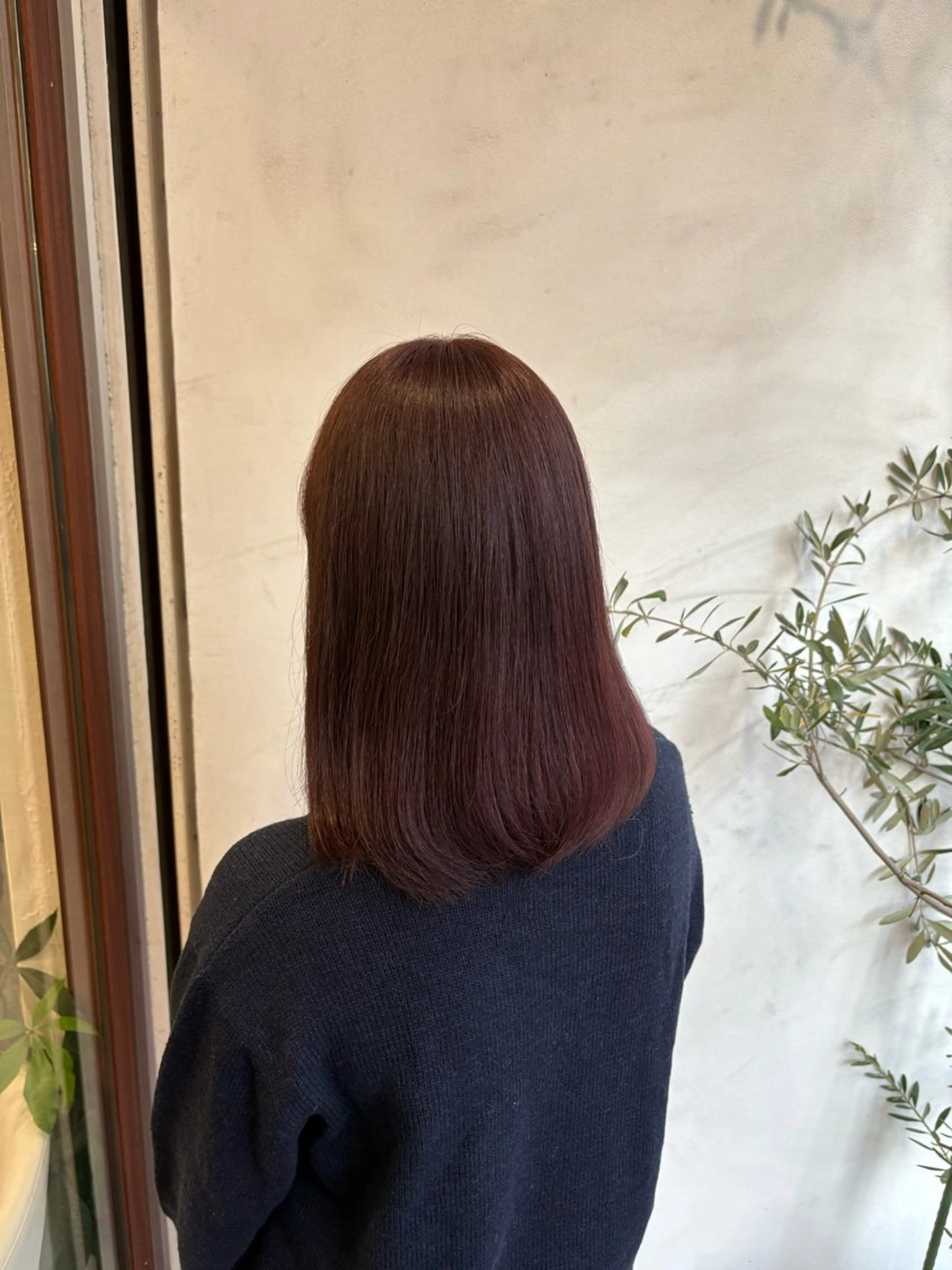 セミロング カラー 暖色カラー🌷 髙木 優人のヘアスタイル