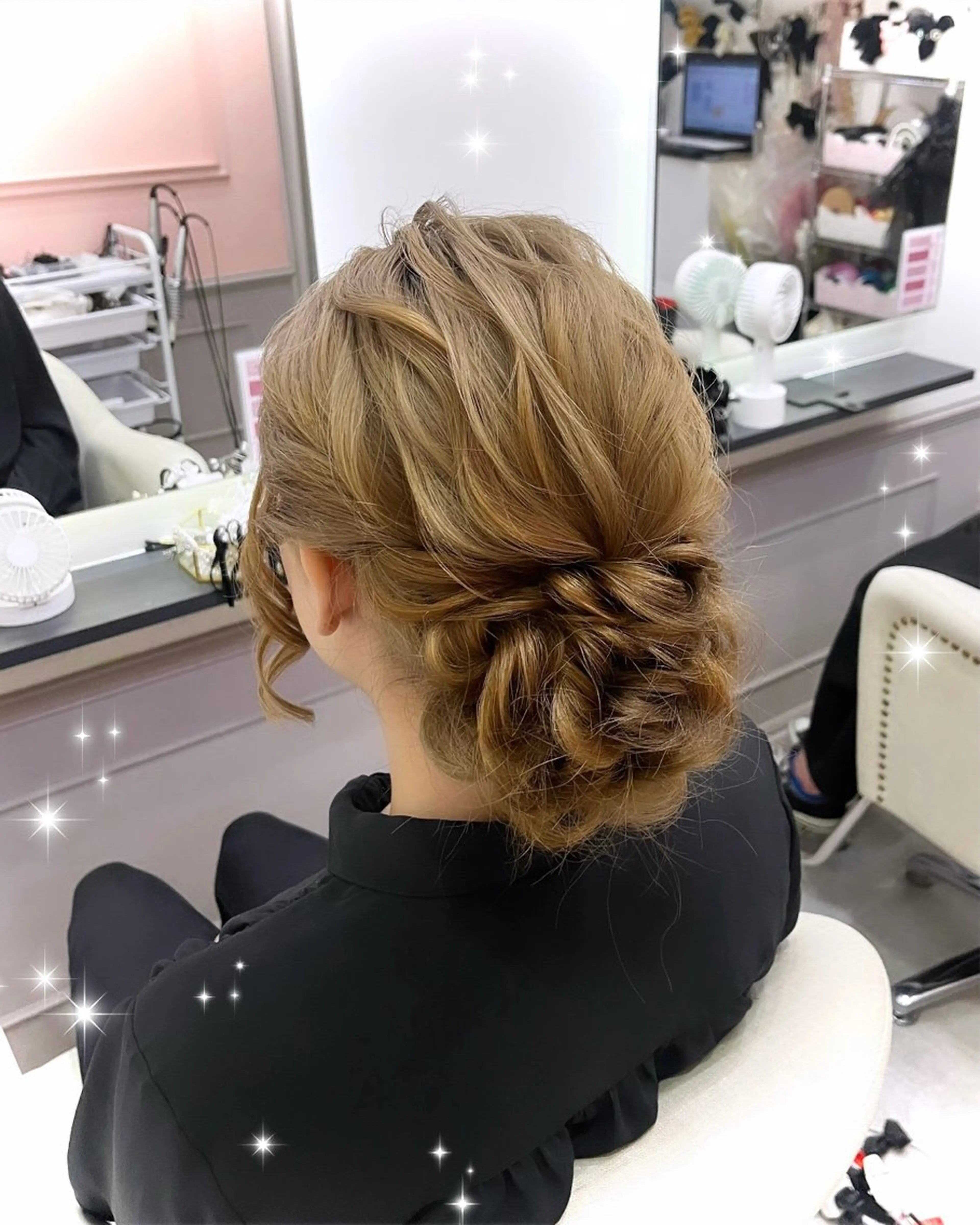ロング ヘアアレンジ ヘアセット lien ヒジリのヘアスタイル