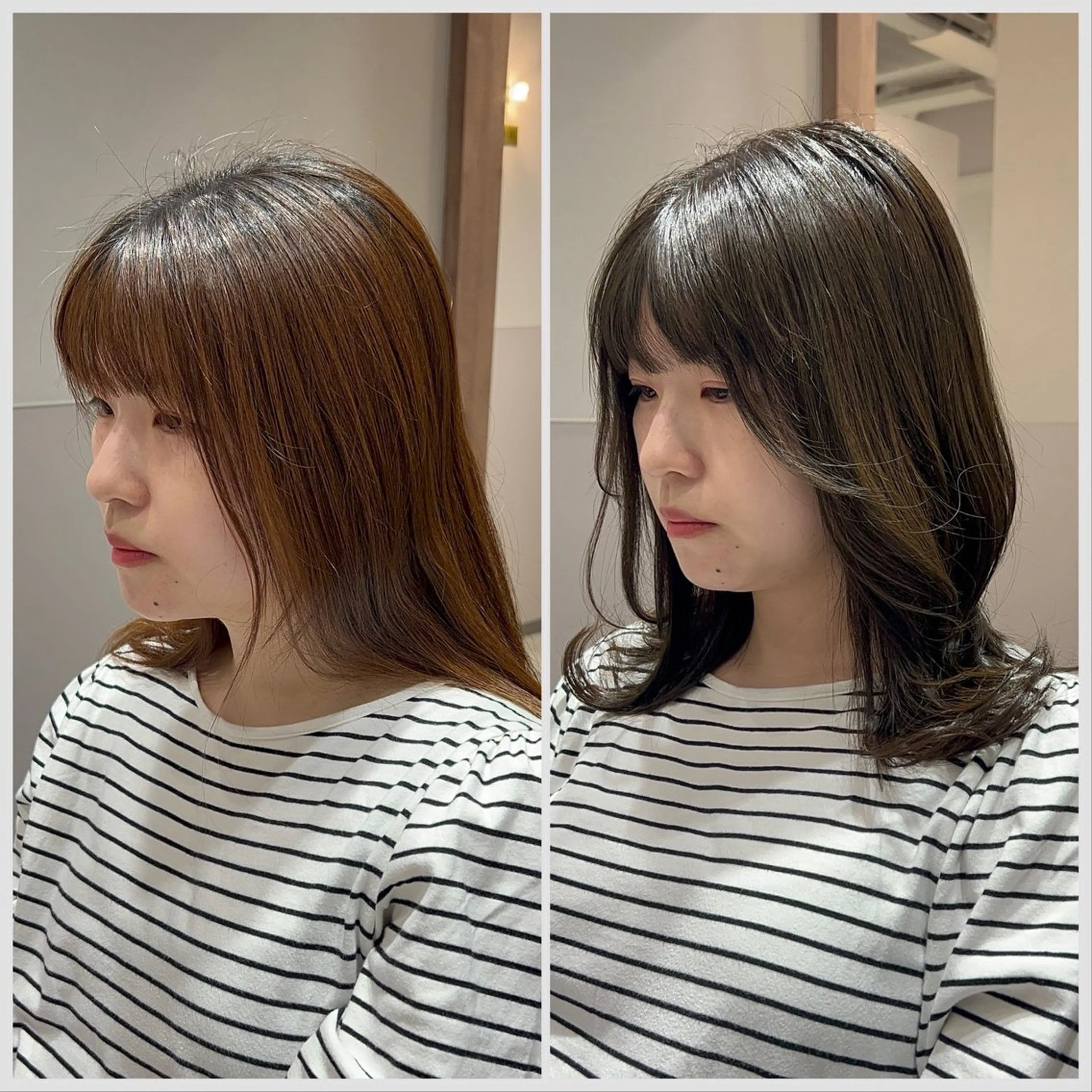 ミディアム カラー カット ヘアカラー トリートメント SALOWIN 神戸三宮店所属・【三宮/ブリーチ なしカラー】高田祐也のヘアスタイル