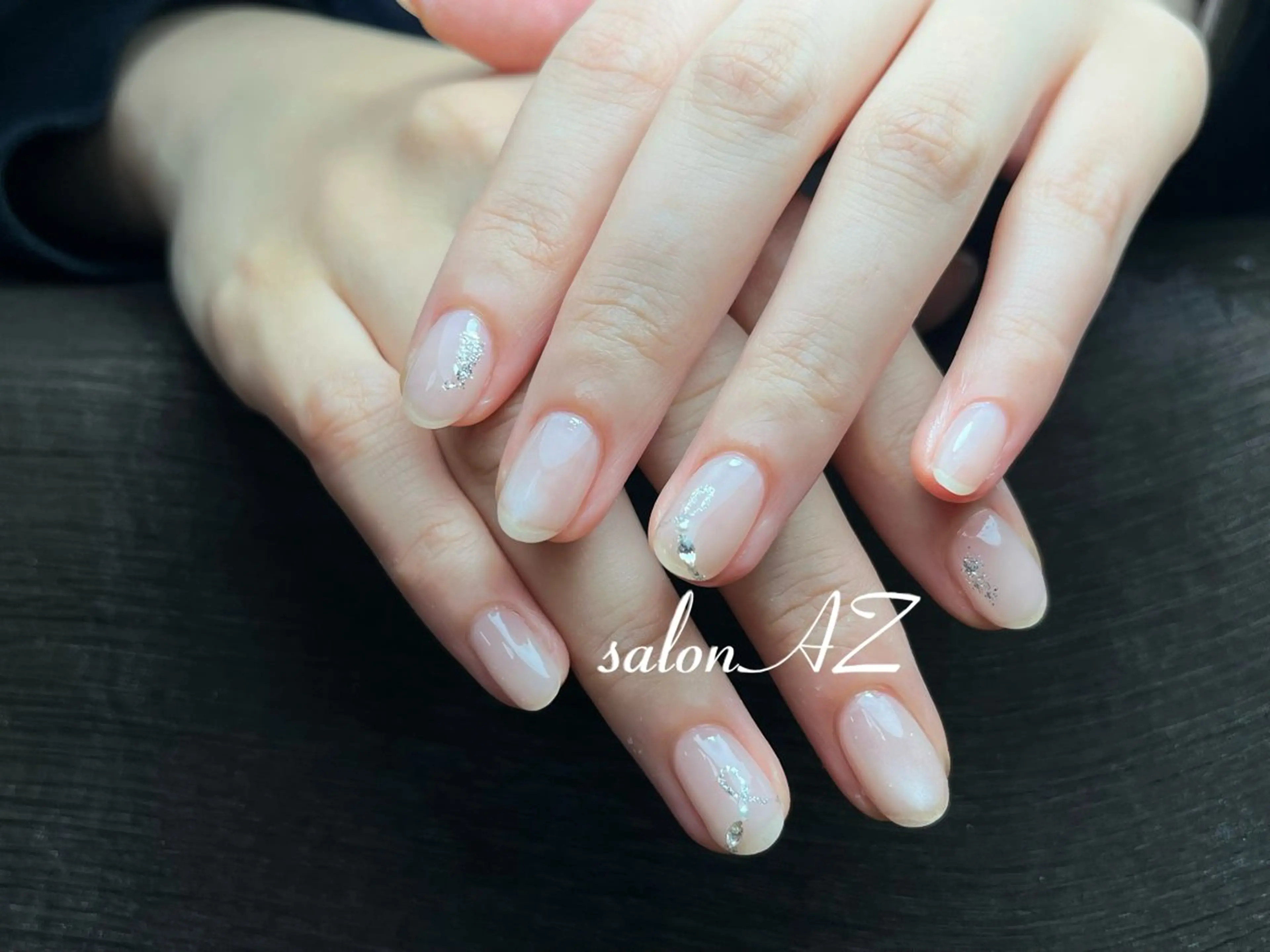 ネイル アートネイル 長さ出し フットネイル フレンチネイル ジェルネイル ハンドネイル salon AZのネイルデザイン