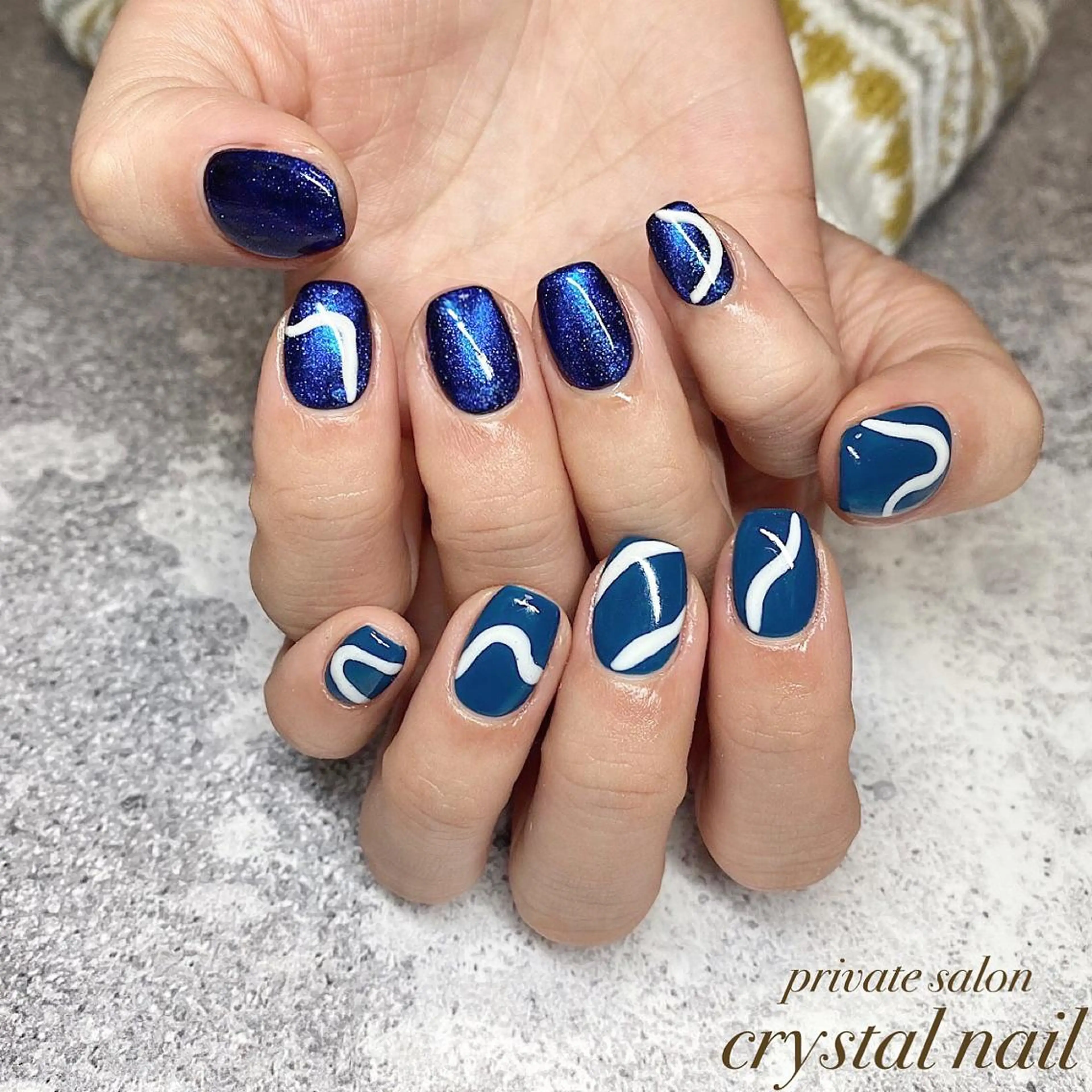 ネイル マグネットネイル Crystal Nailのネイルデザイン