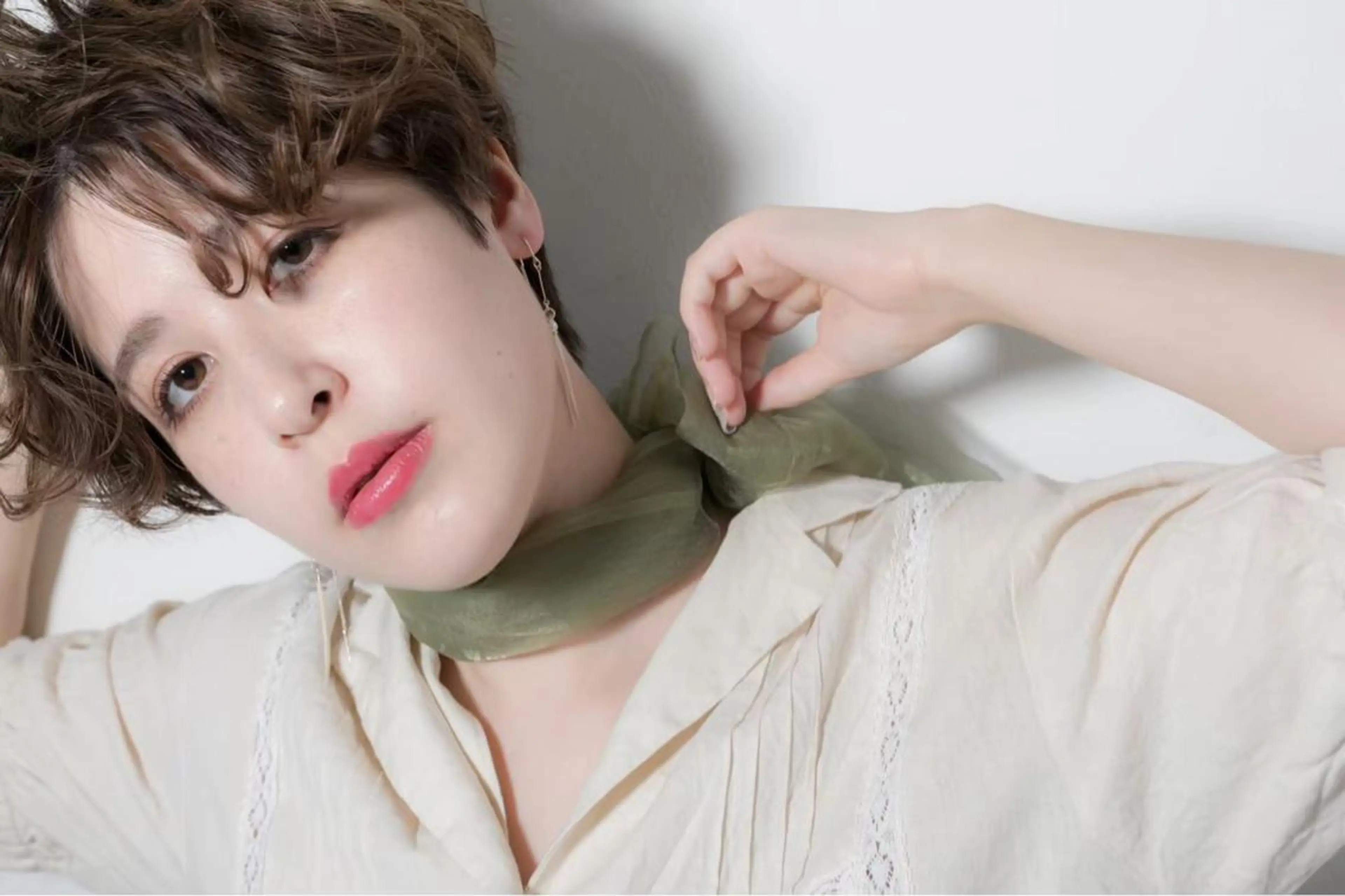 ショート パーマ ヘアアレンジ AGU akariのヘアスタイル