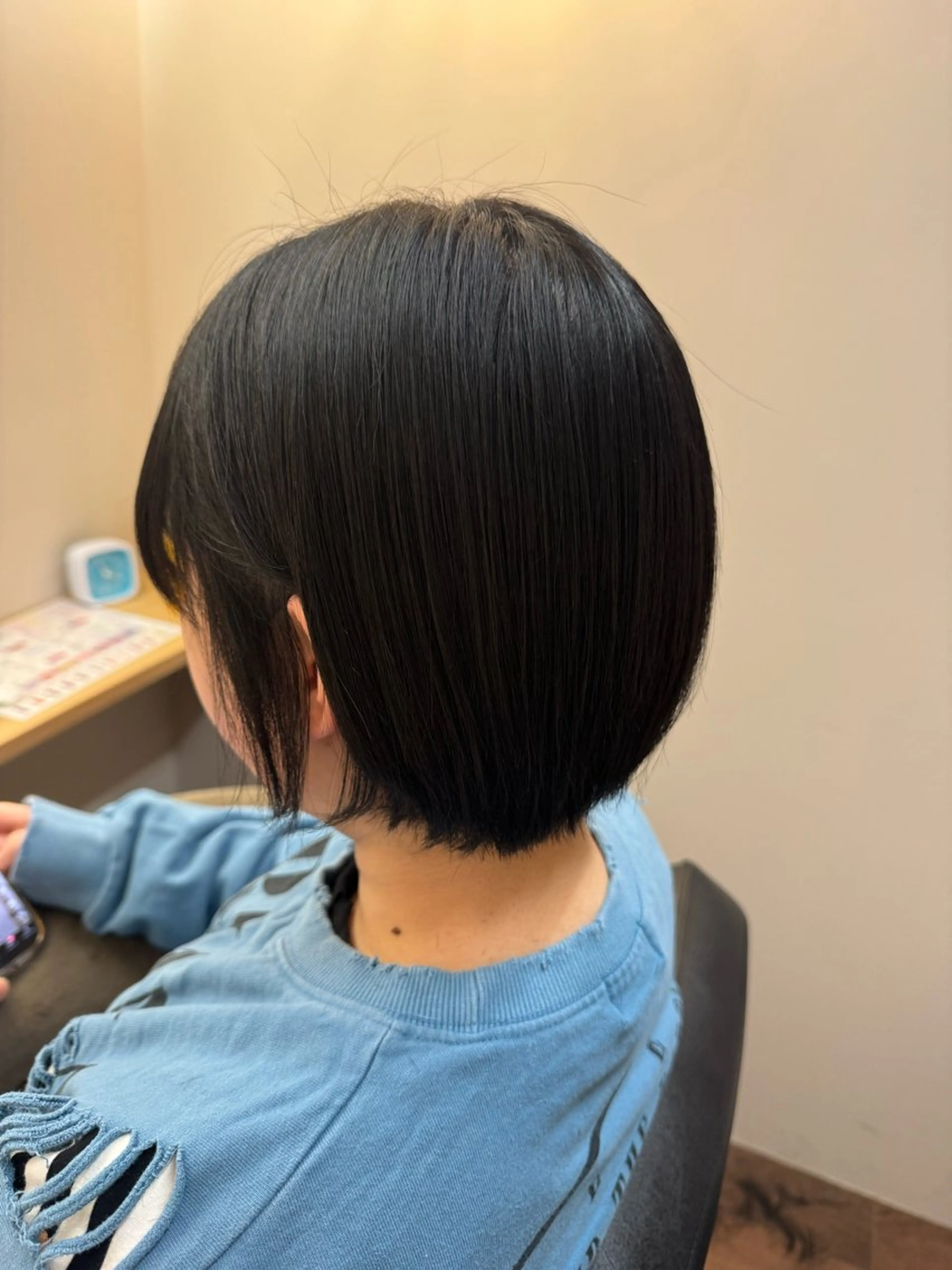 ショート ショートヘア 縮毛矯正 中山 涼華のヘアスタイル