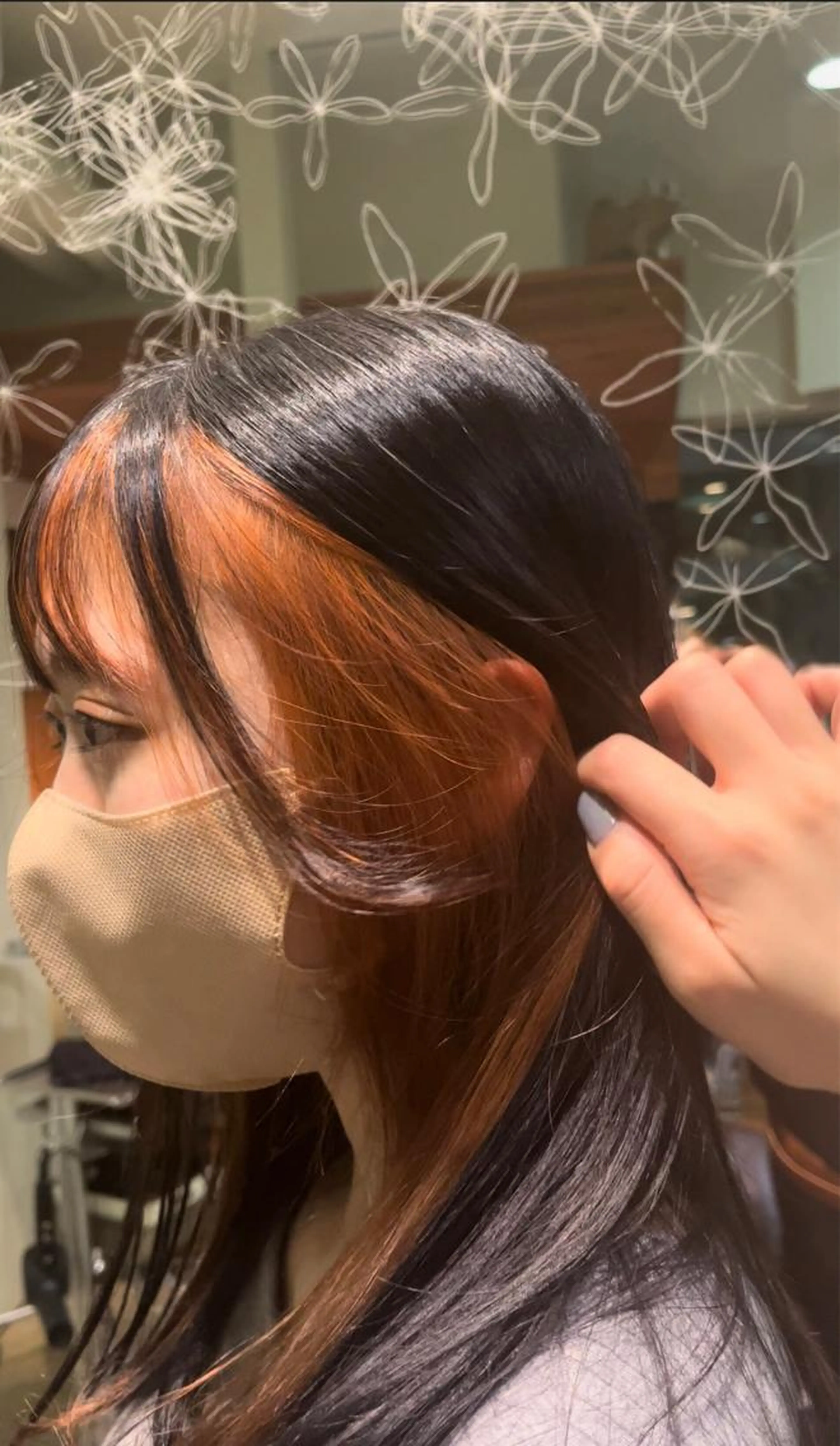 ケアブリーチインナーカラー🌈♡の写真