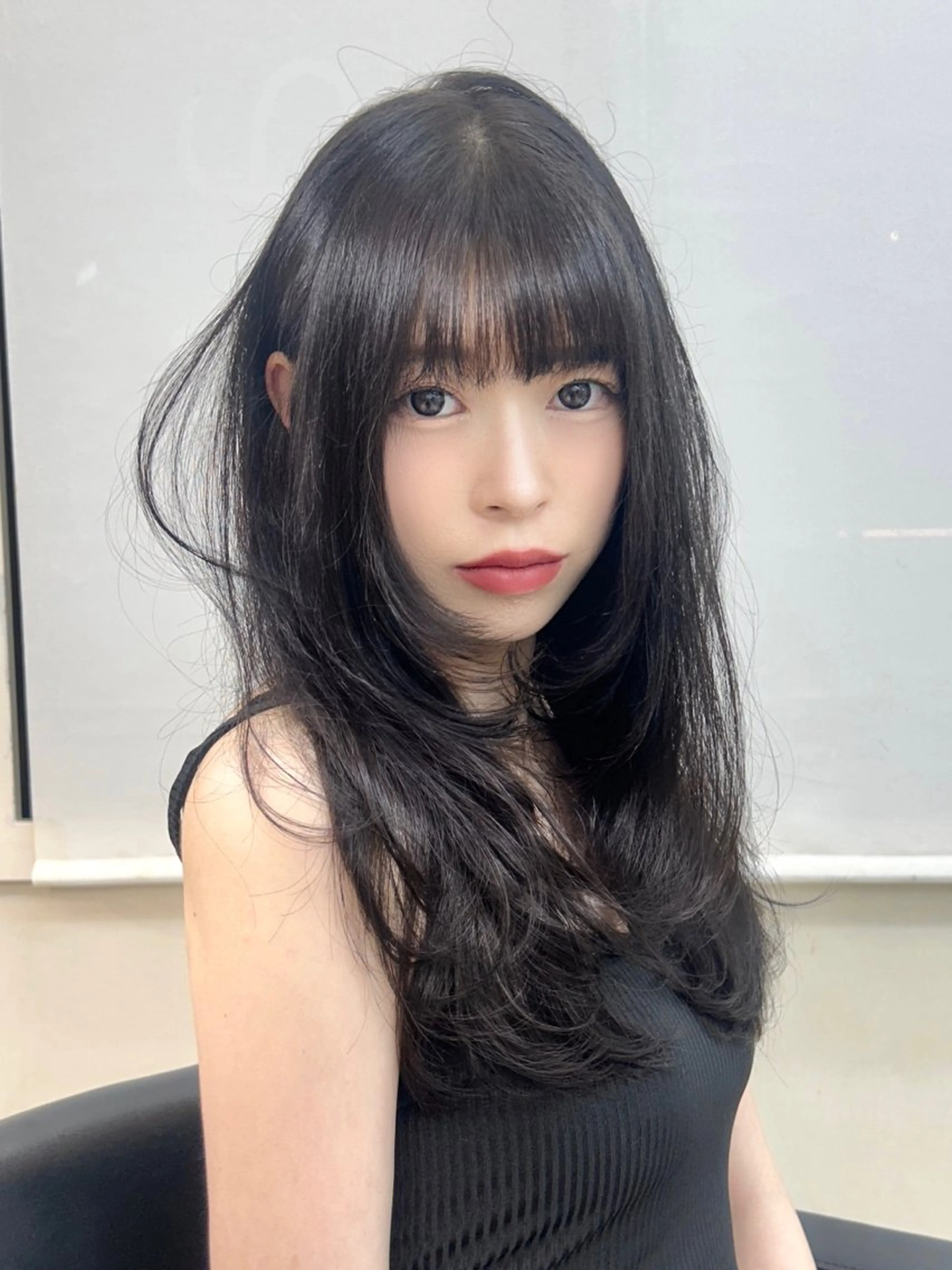 ロング レイヤー×ツヤカラー 渋谷/kougaのヘアスタイル