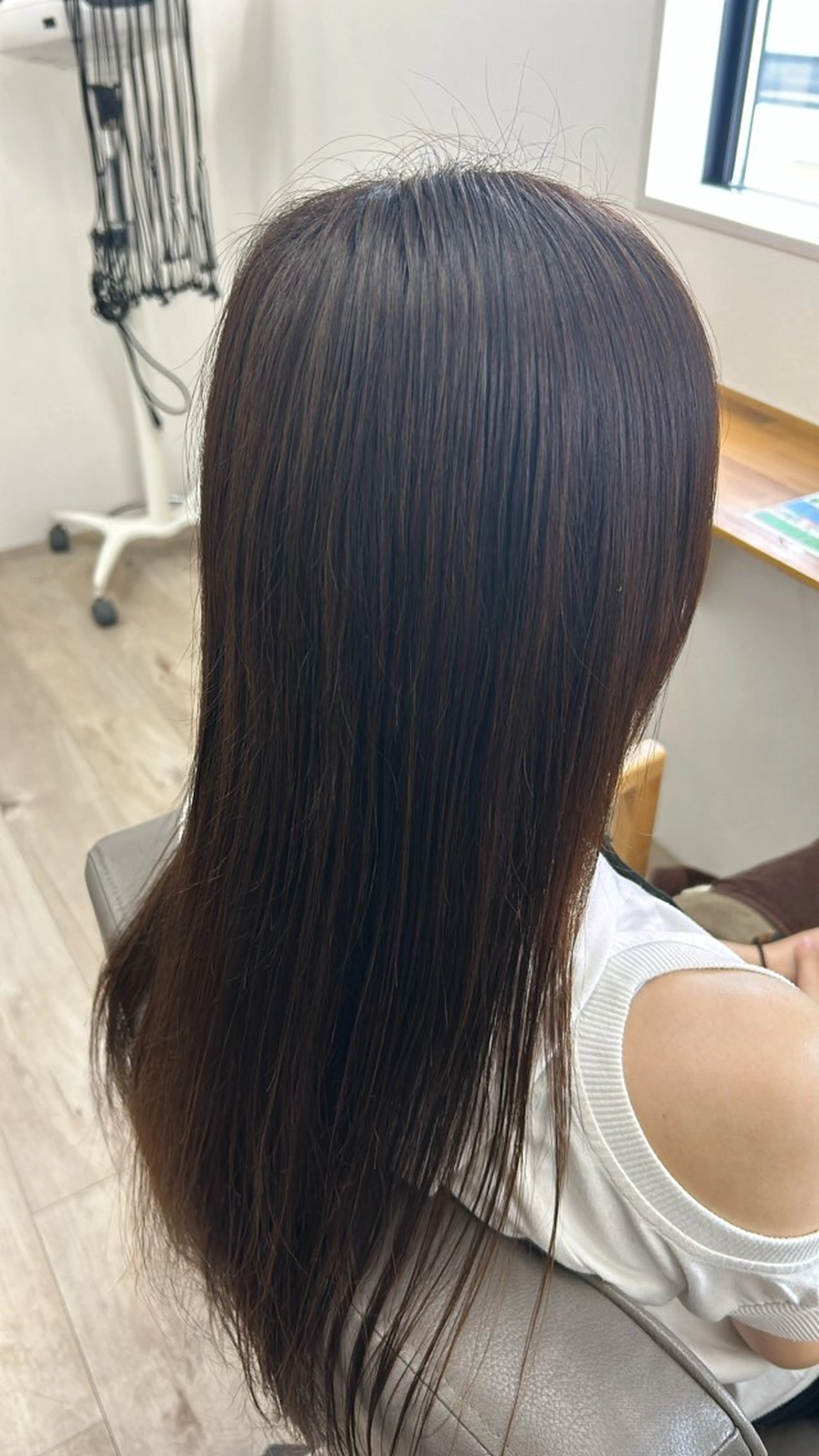 ロング 縮毛矯正 酒井 直桜矢のヘアスタイル