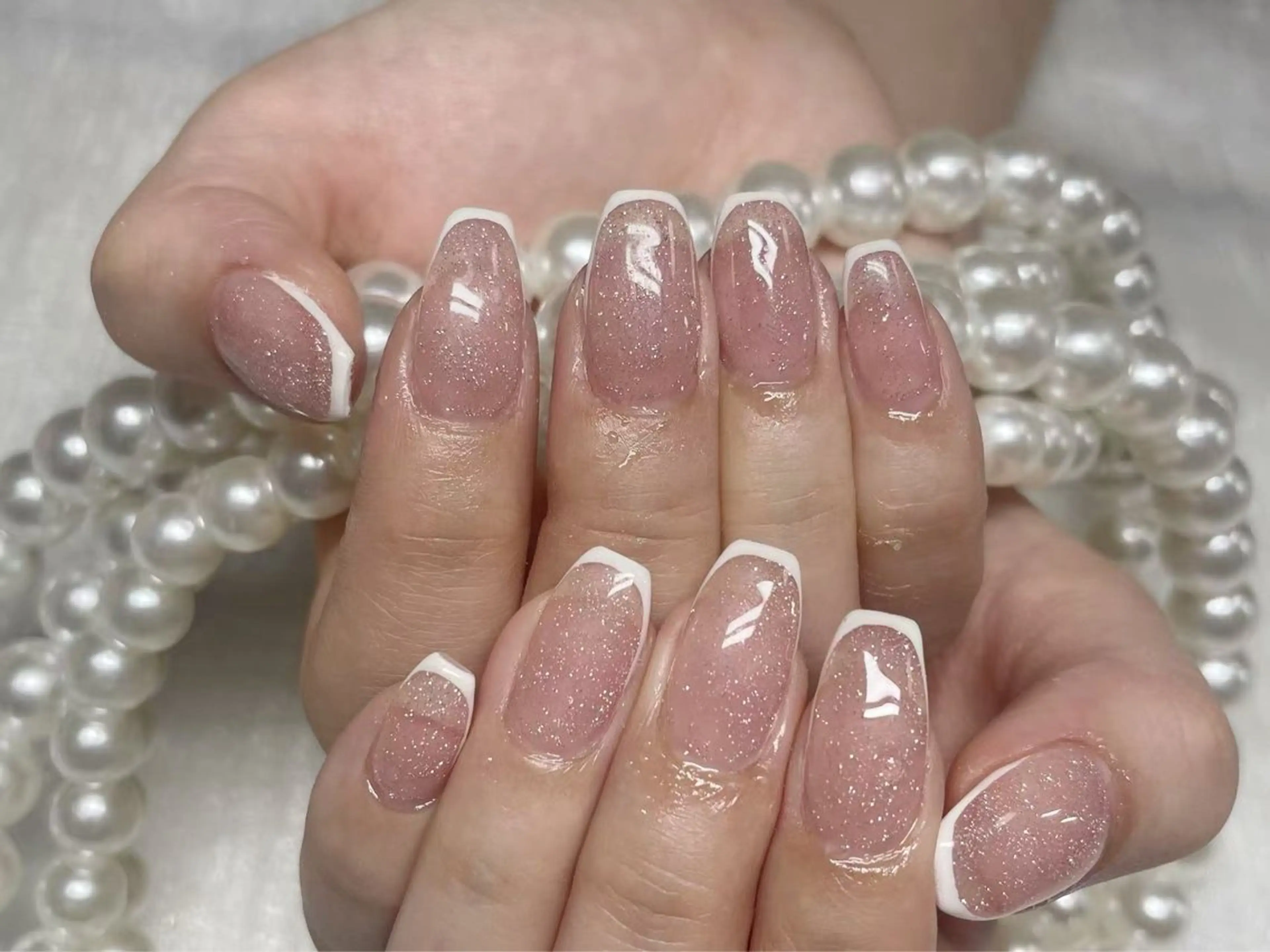 ネイル クリアネイル 成人式 フラッシュネイル フットネイル フレンチネイル ハンドネイル 💫KASUMI 💅のネイルデザイン
