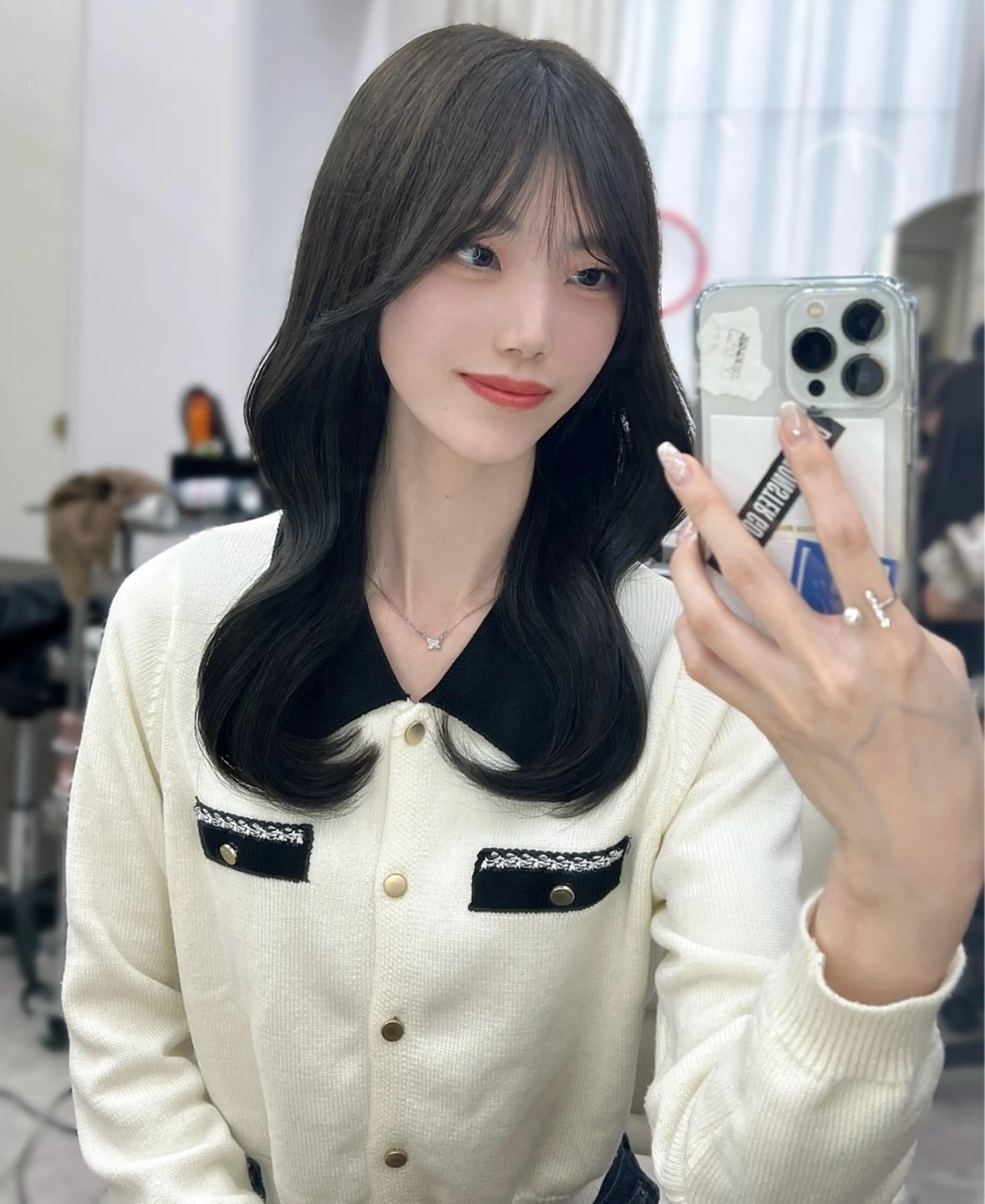 ロング カット ヘアカラー トリートメント ⭐️似合わせ⭐️/ ETOWA新宿/上村のヘアスタイル