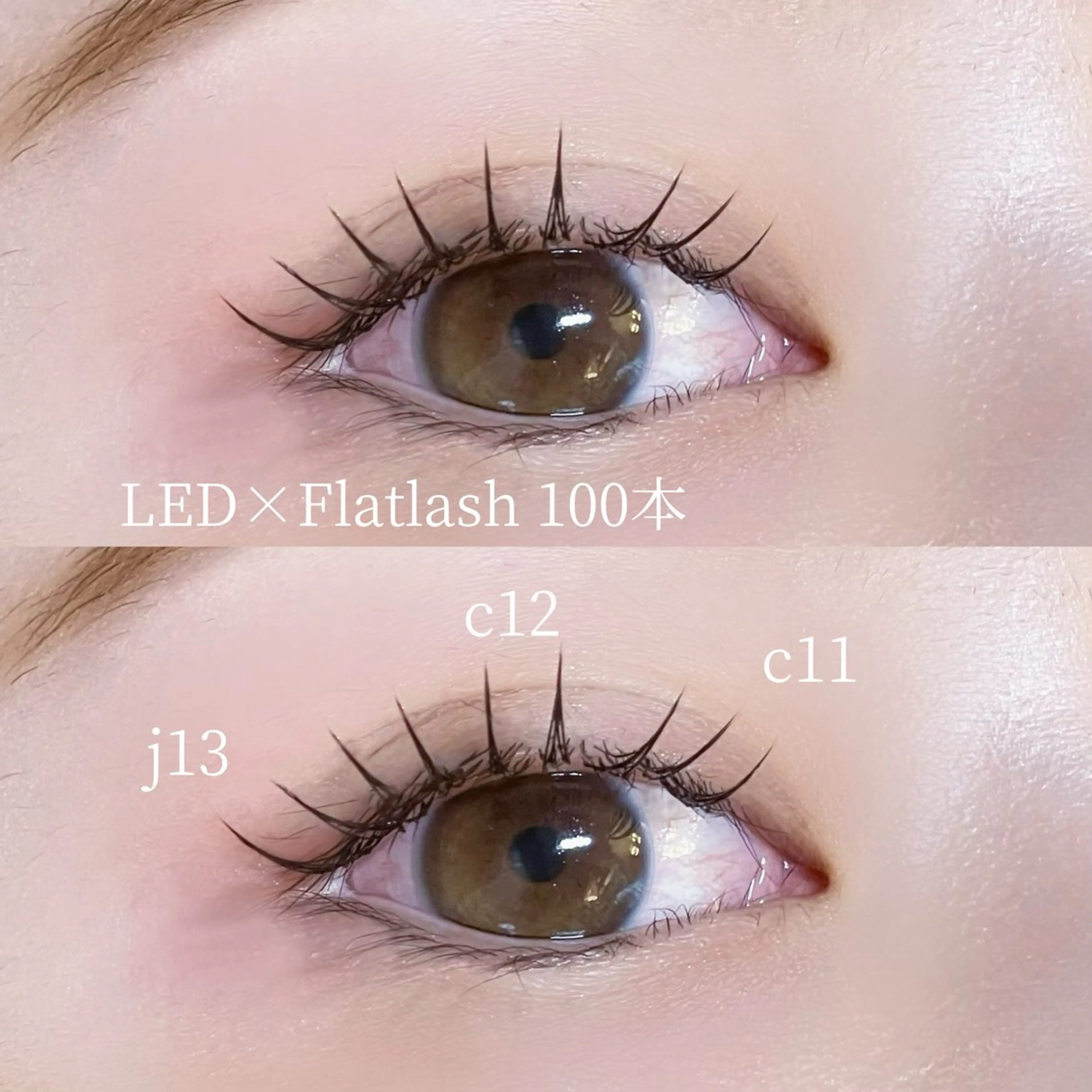 直前割限定10%OFFクーポン✨️LEDフラットラッシュ100~140本🎀(Lカール変更可･本数により値段変動)の写真