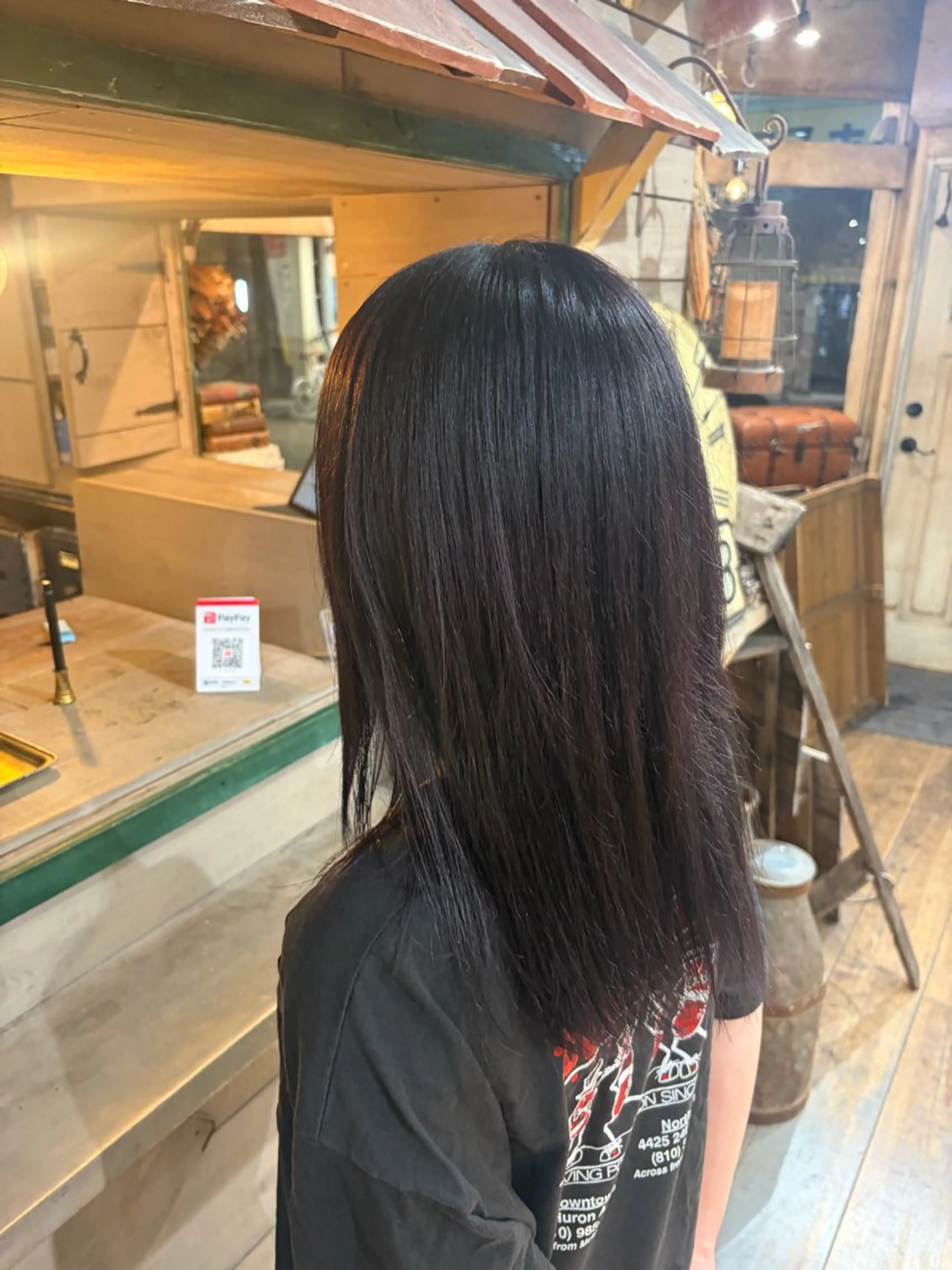 ミディアム ヘアカラー 髪質改善/ 大久保壯真のヘアスタイル