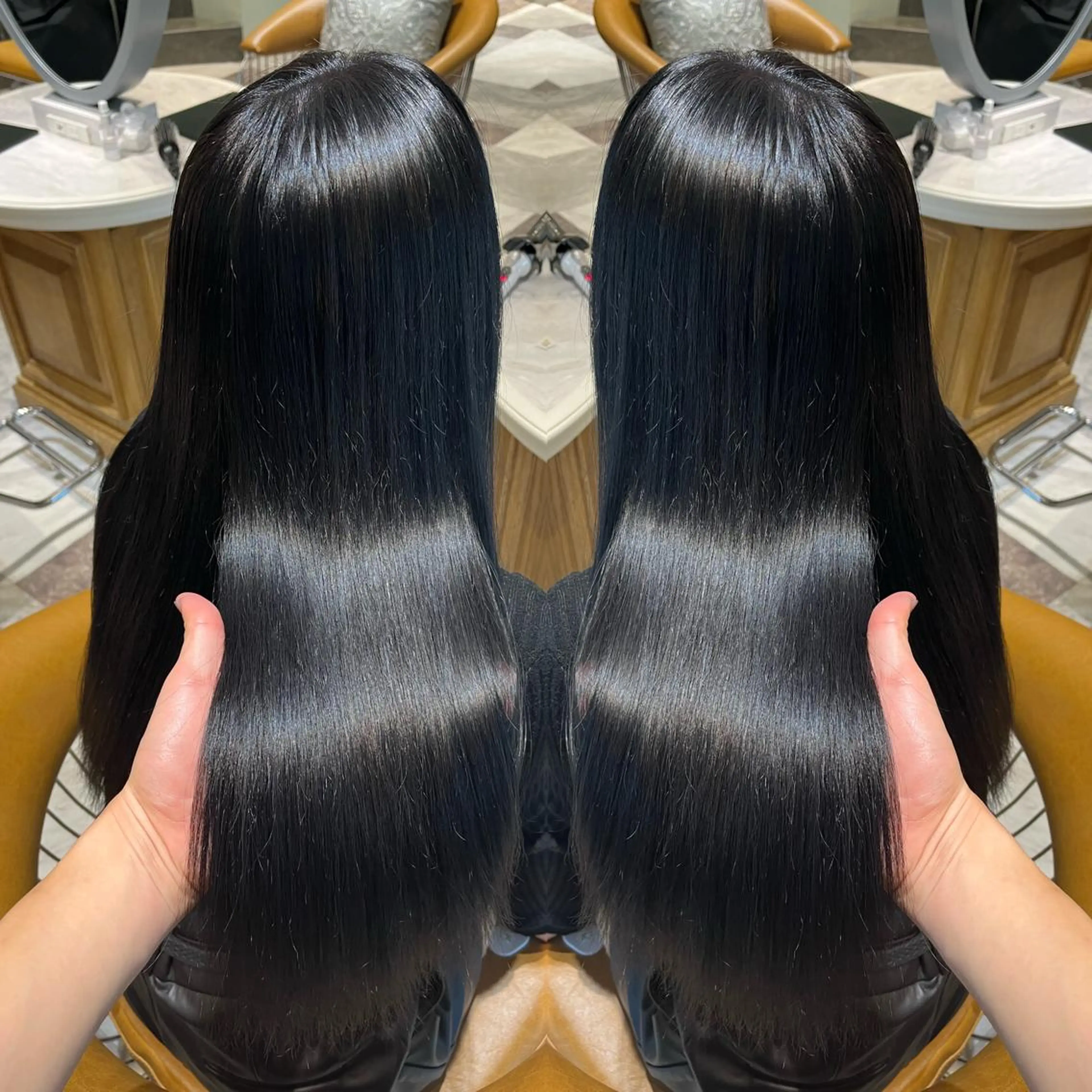 ロング カラー カットモデル募集 艶カラー/ユウトのヘアスタイル