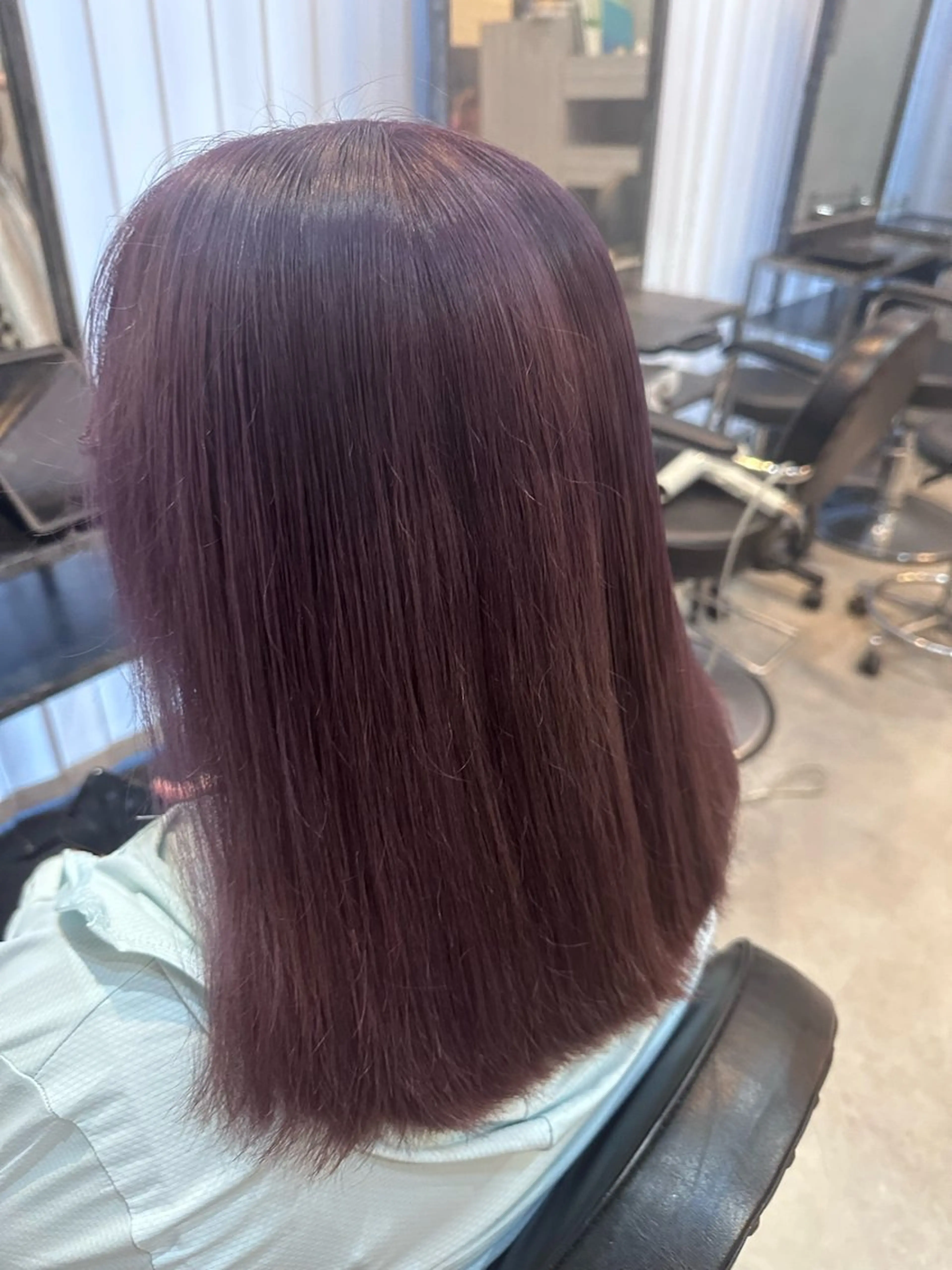 ミディアム カラー ブリーチ ラベンダーカラー ラベンダーグレー ヘアカラー 髪質改善・艶カラー HIROTOのヘアスタイル