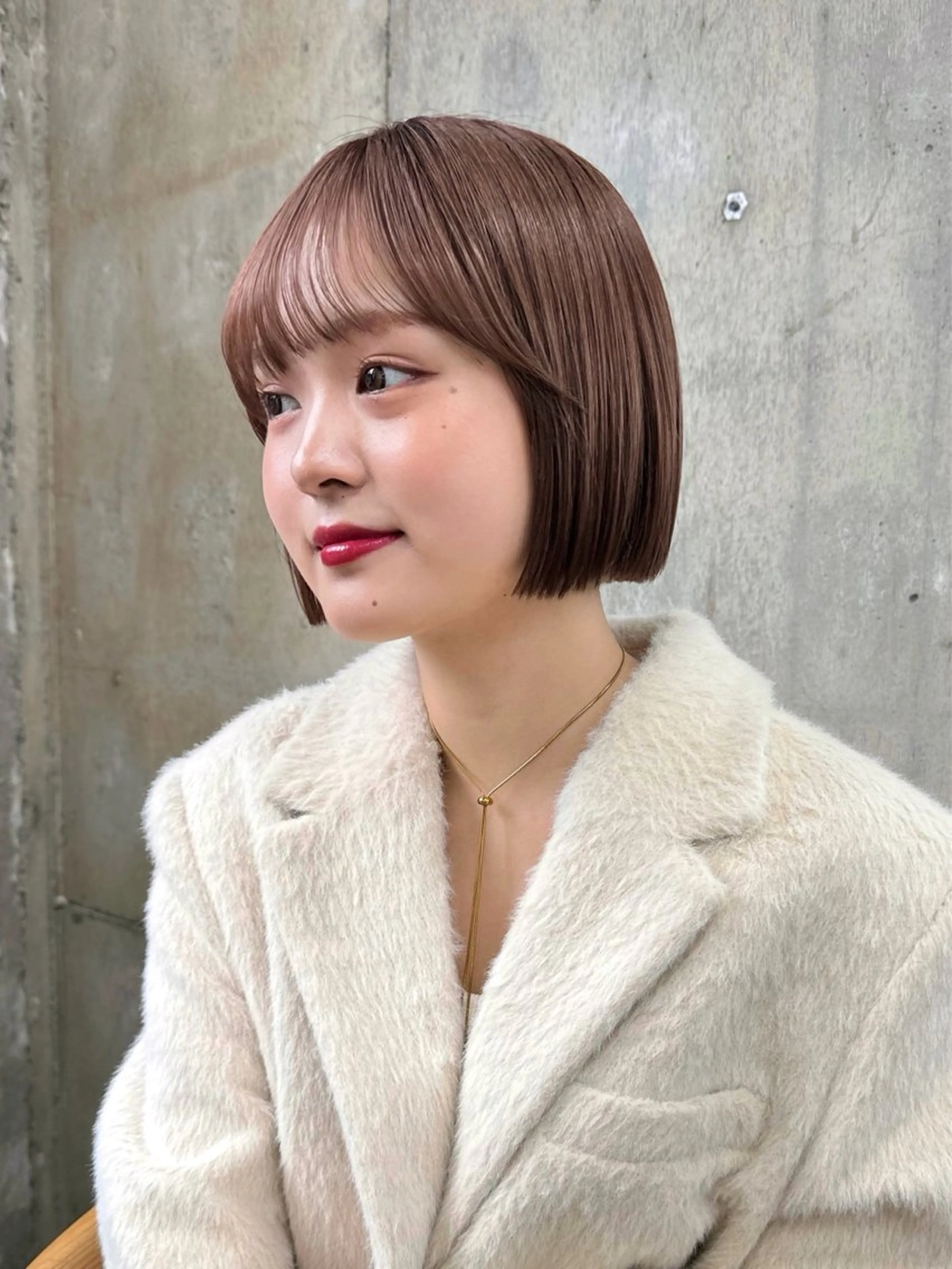 ショート カラー グレージュ/レイヤー /ボブ/moyu🎀のヘアスタイル