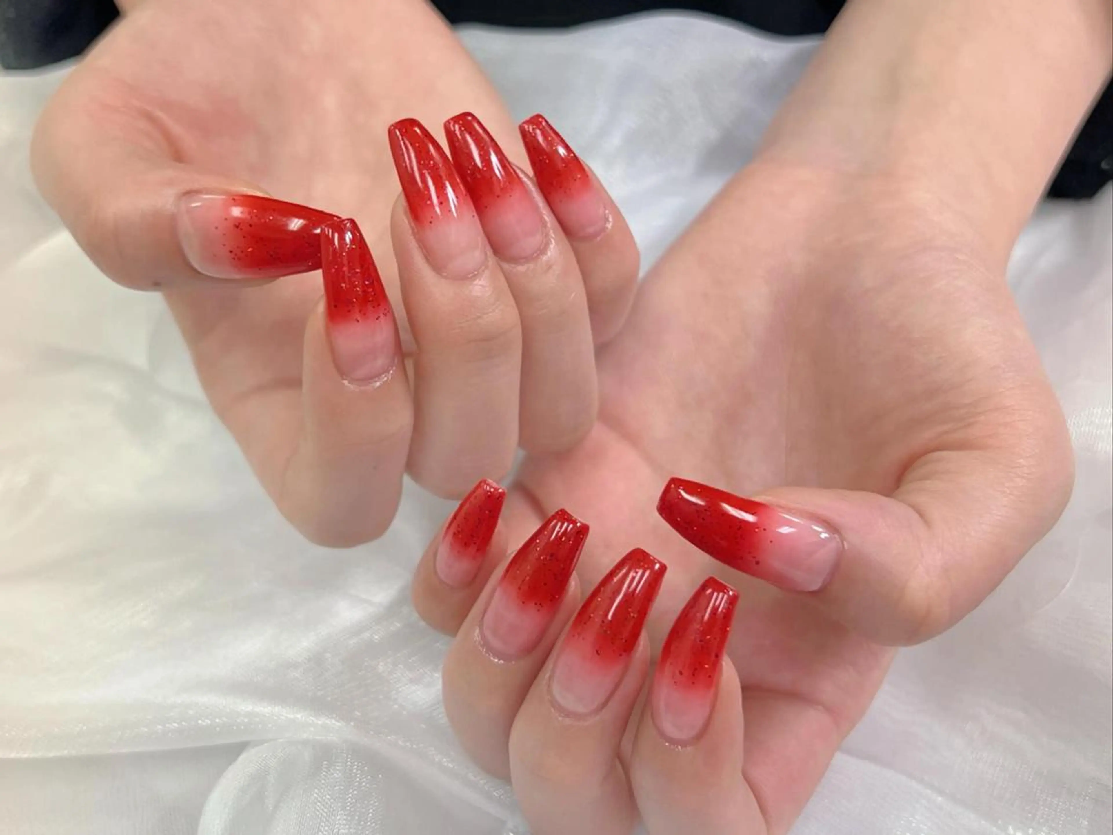 【Jrネイリスト】（オフなし）☘️（チップ長さだし） ワンカラー/グラデーションの写真