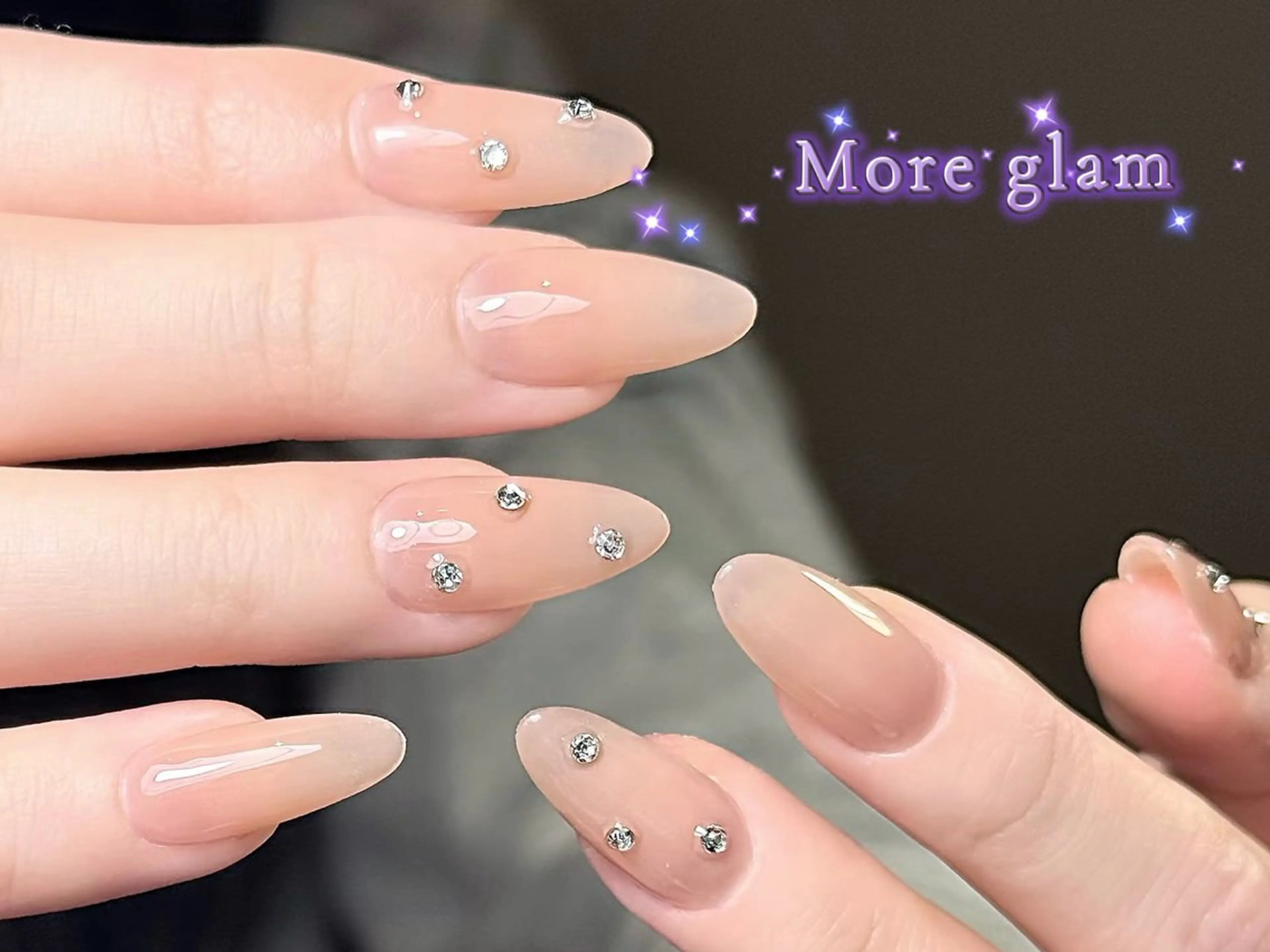 ネイル べっ甲ネイル ボルドー ブラウン ハロウィン More Glam 池袋東口店のネイルデザイン