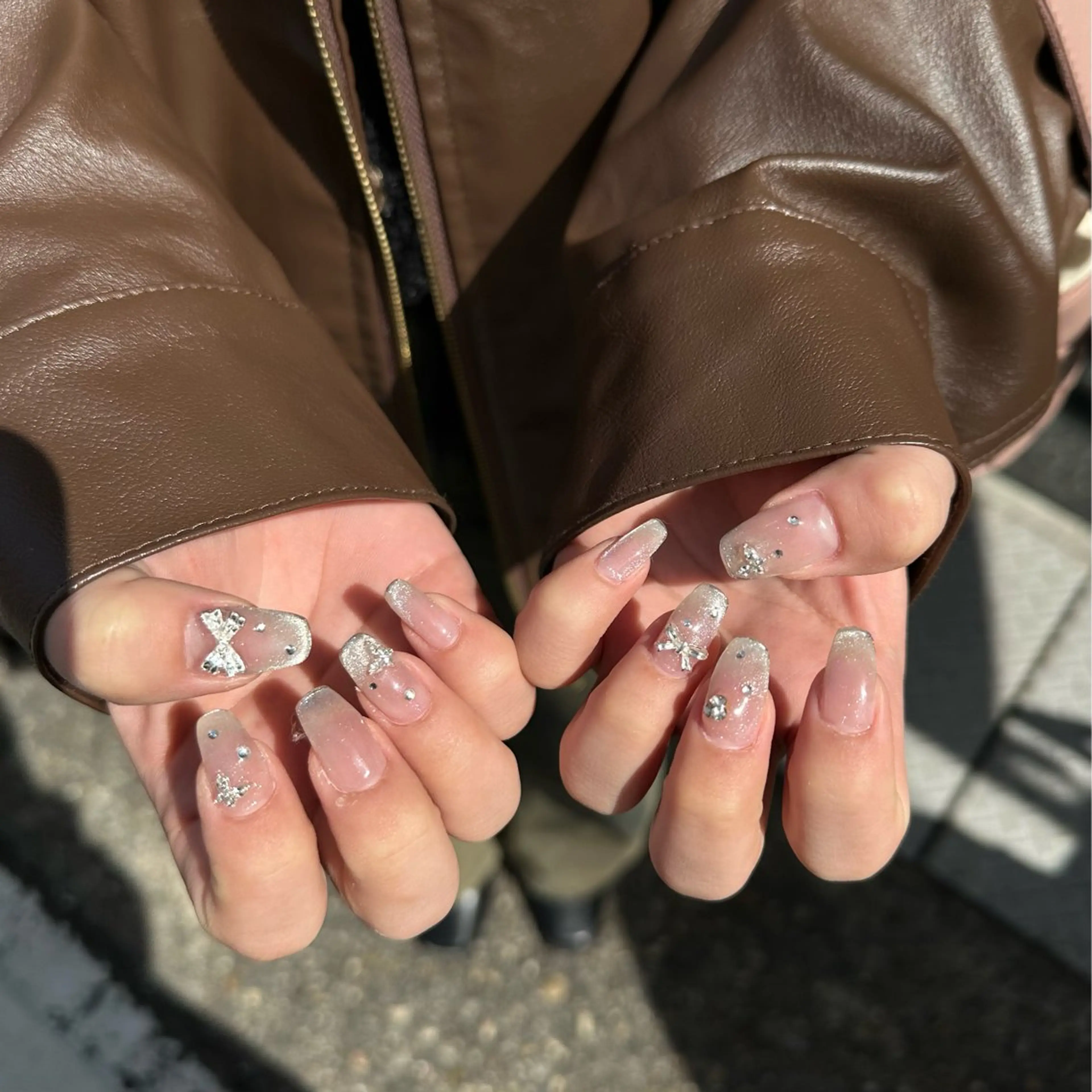 ネイル 長さ出し ハンドネイル addition スタッフ　Maikoのネイルデザイン