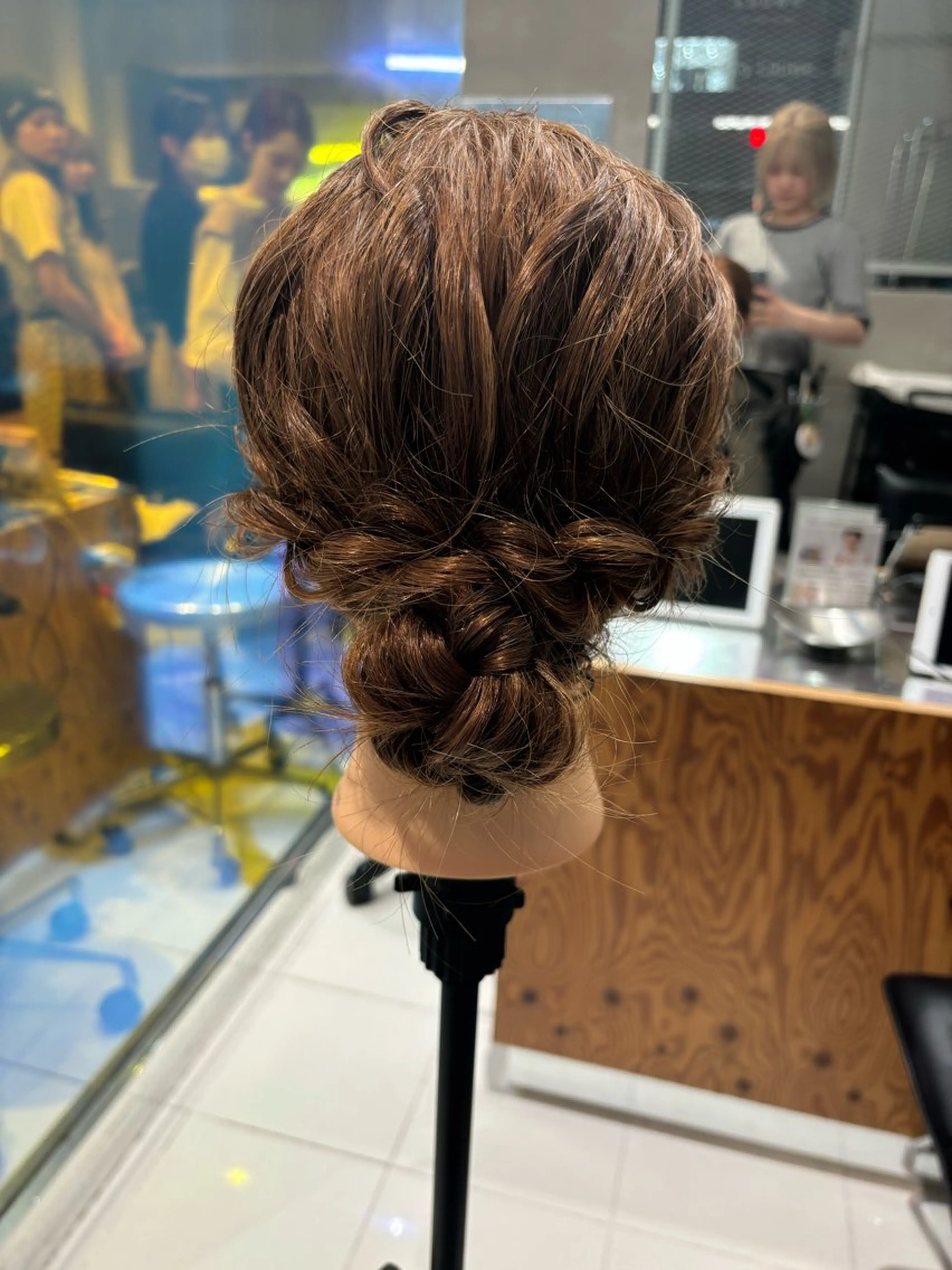ヘアアレンジ ヘアセット Rin🔔/ボブ/ 透明感カラー🤎のヘアスタイル
