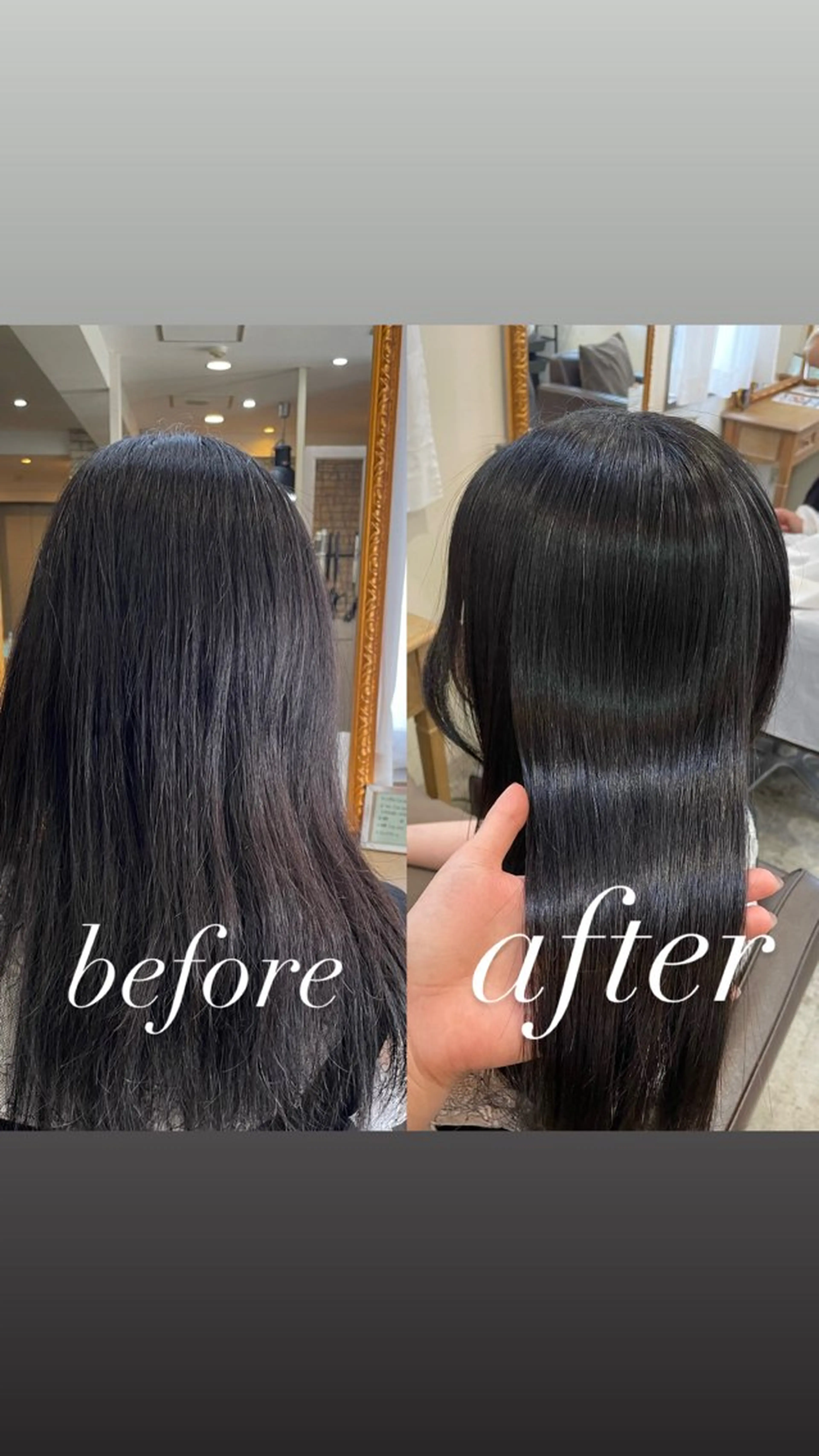 ロング カット ヘアカラー 縮毛矯正 トリートメント 髪質改善特化🫧韓国 🇰🇷amiruのヘアスタイル