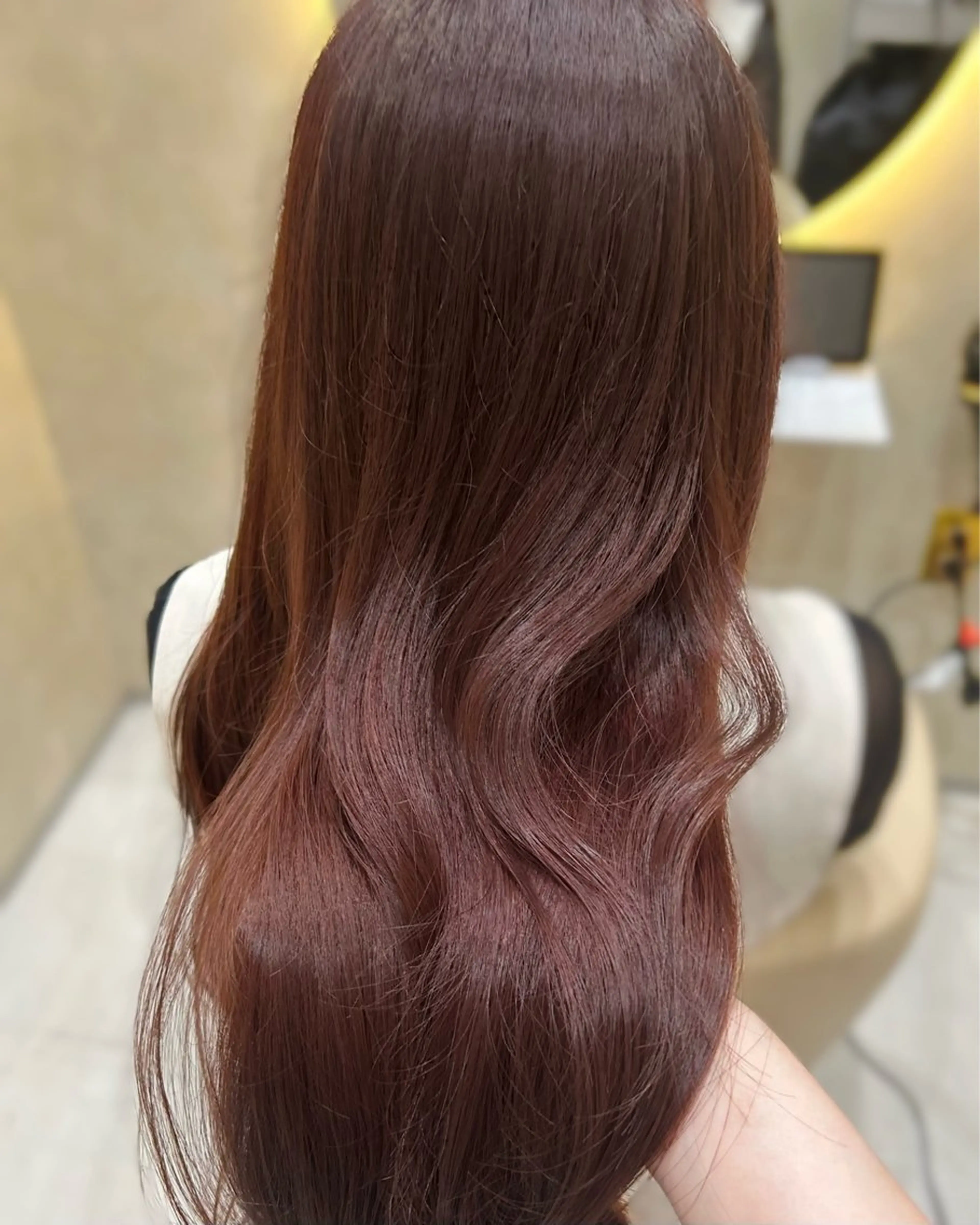 ロング カラー ブラウンカラー ピンクカラー ピンクブラウン ヘアカラー zina ୨୧˖* moeのヘアスタイル