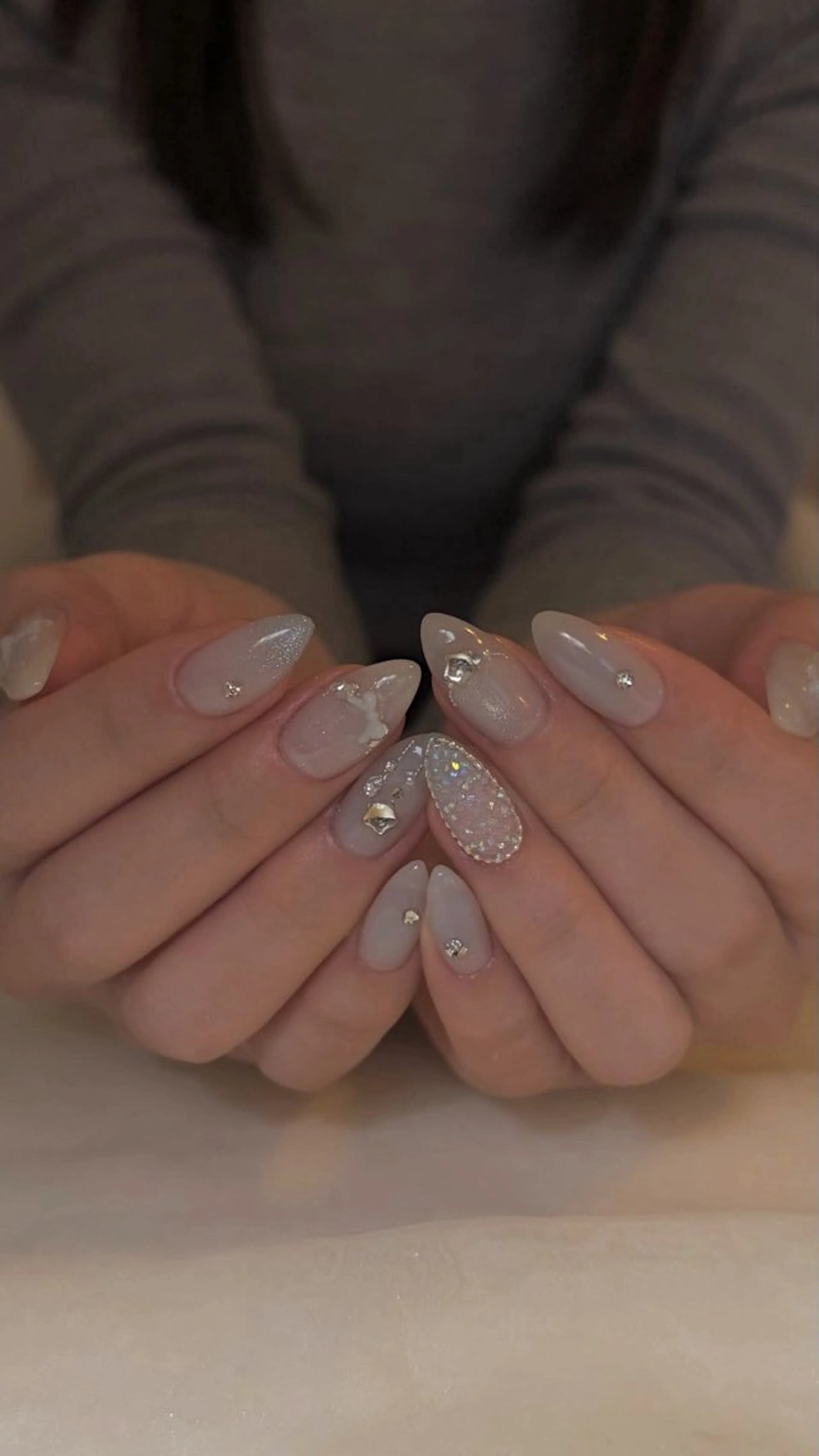 ネイル アートネイル フレンチネイル ジェルネイル 持ち込み ニュアンスネイル ハンドネイル JENNY ANA.CHUOのネイルデザイン