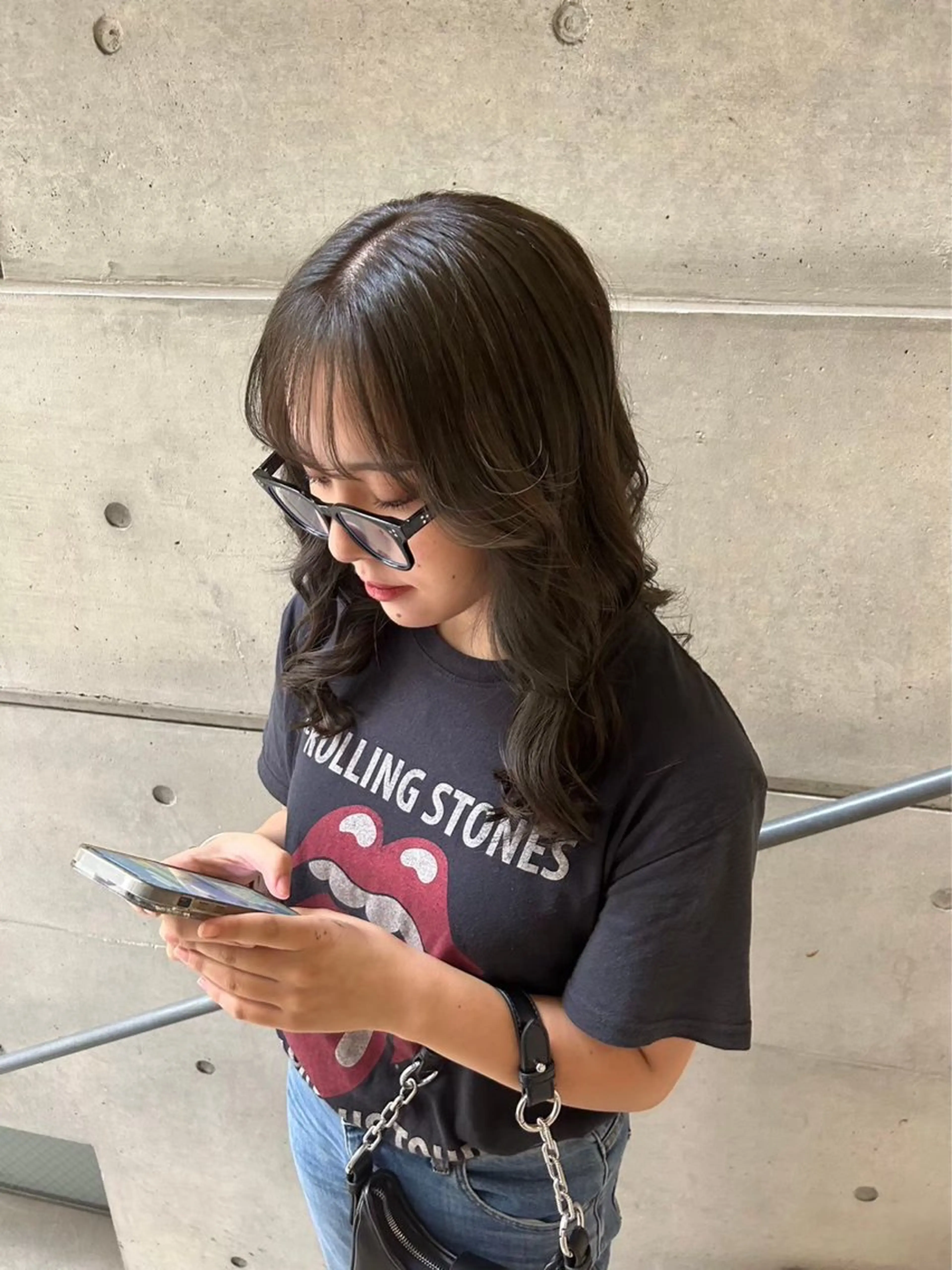 ミディアム カット ヘアカラー 心斎橋美容室 Hikaru🌟のヘアスタイル