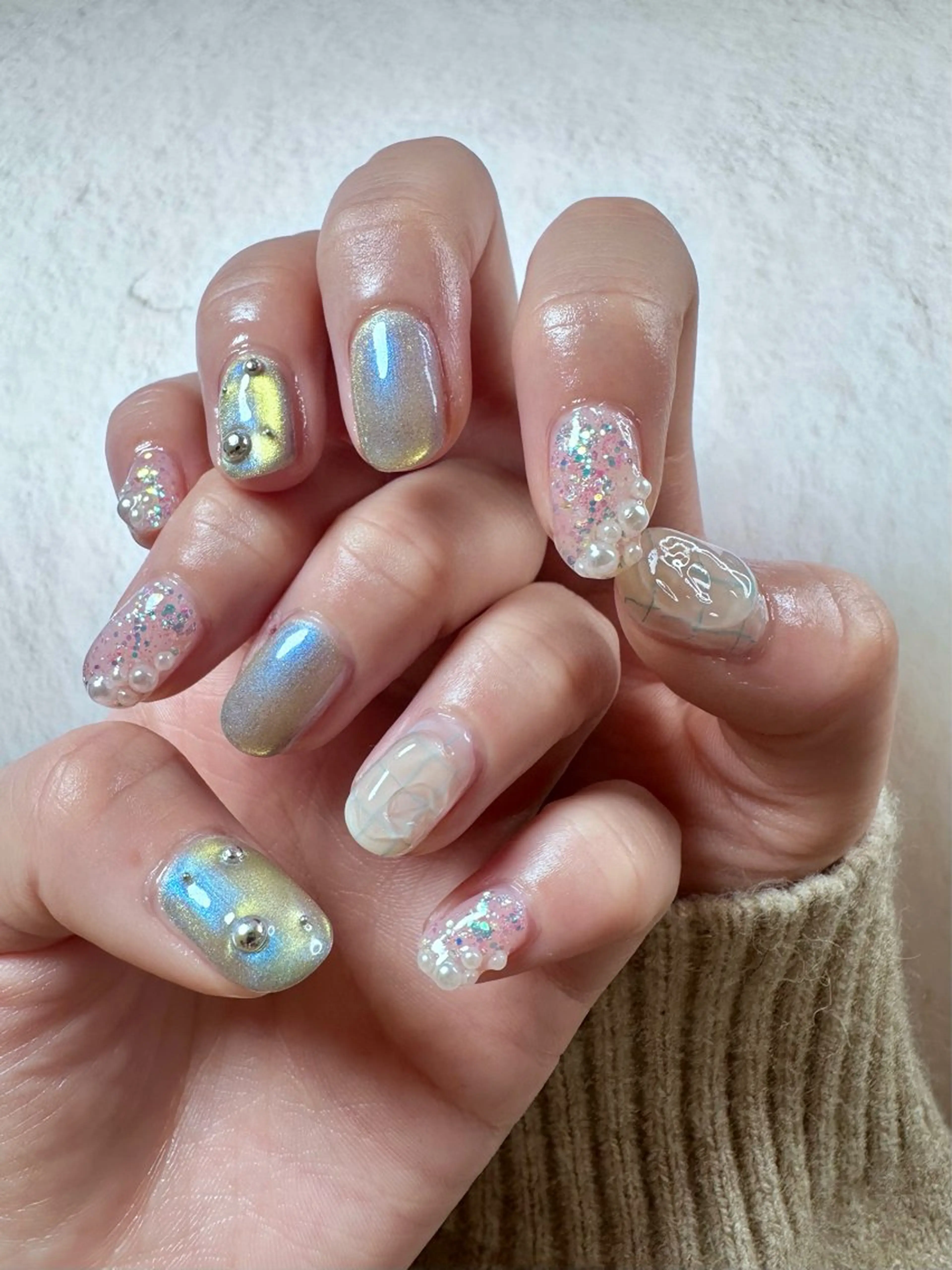 ネイル ニュアンスネイル ハンドネイル ハンドケア Atelier Ariのネイルデザイン