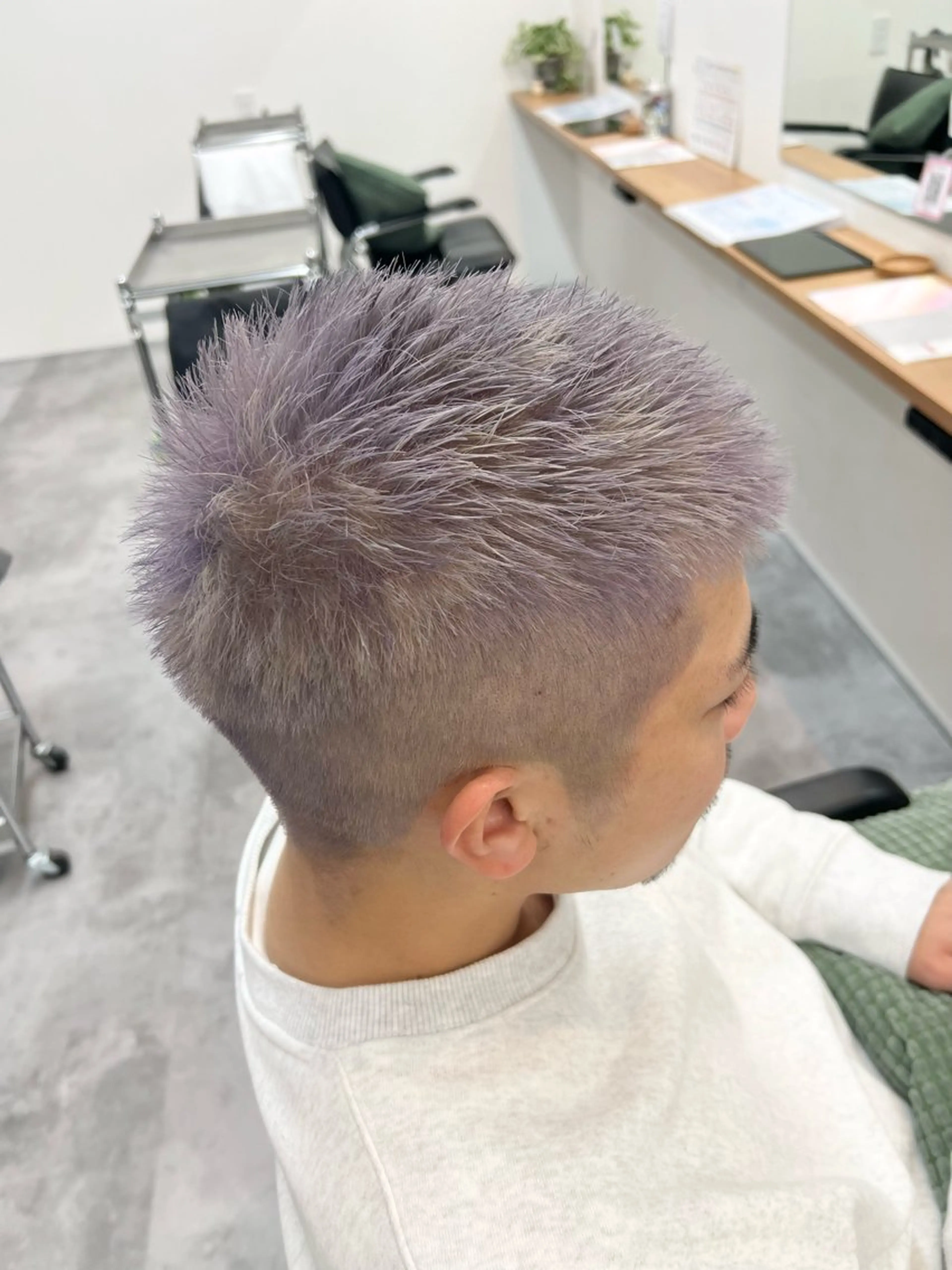 カラー メンズ メンズショート ラベンダーカラー カット ヘアカラー トリートメント ✨NOMAD印西✨ 黒川勇輝のヘアスタイル