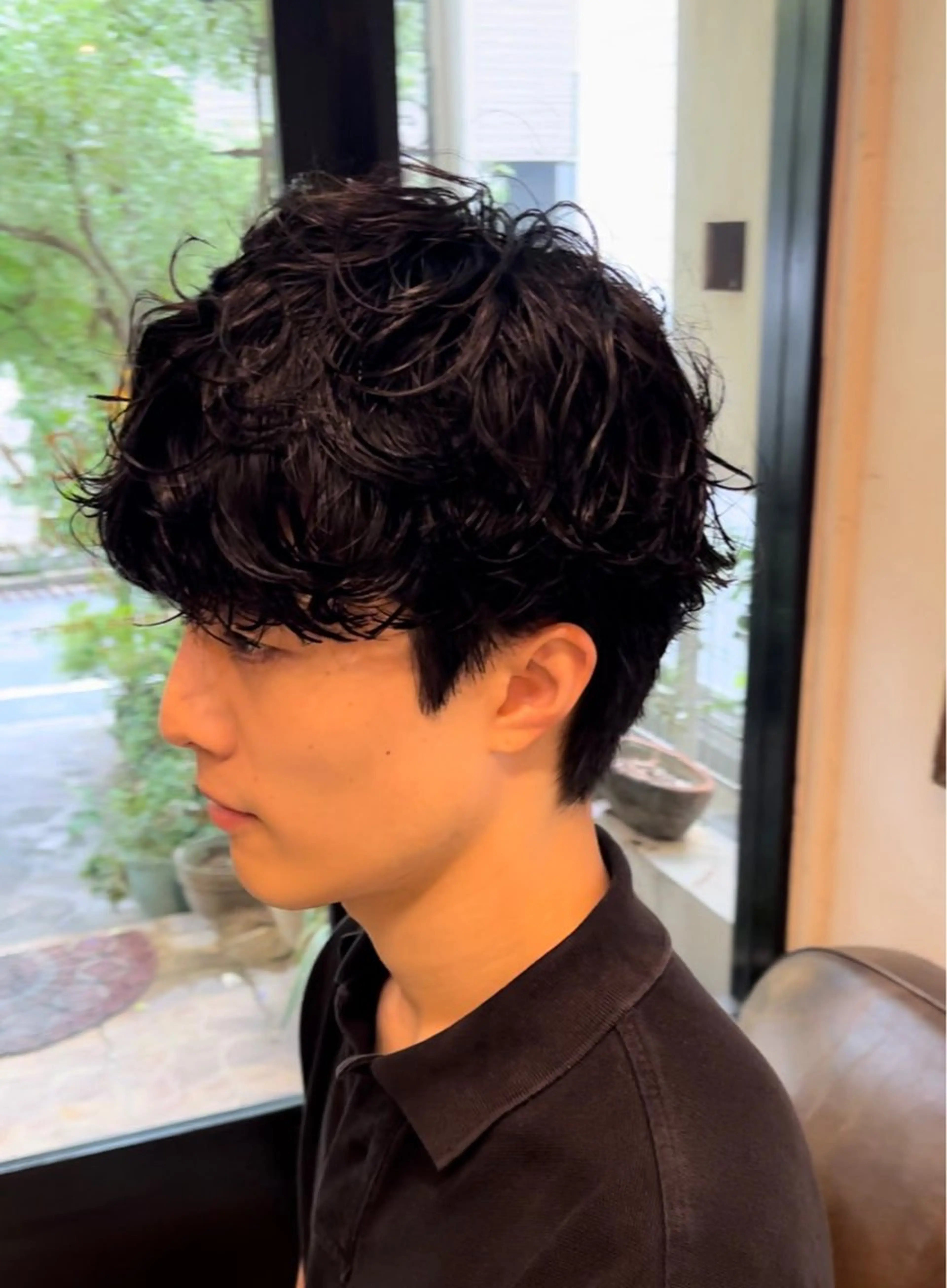 パーマ メンズ メンズパーマ カット パーマ Belle リク ケアブリーチのヘアスタイル