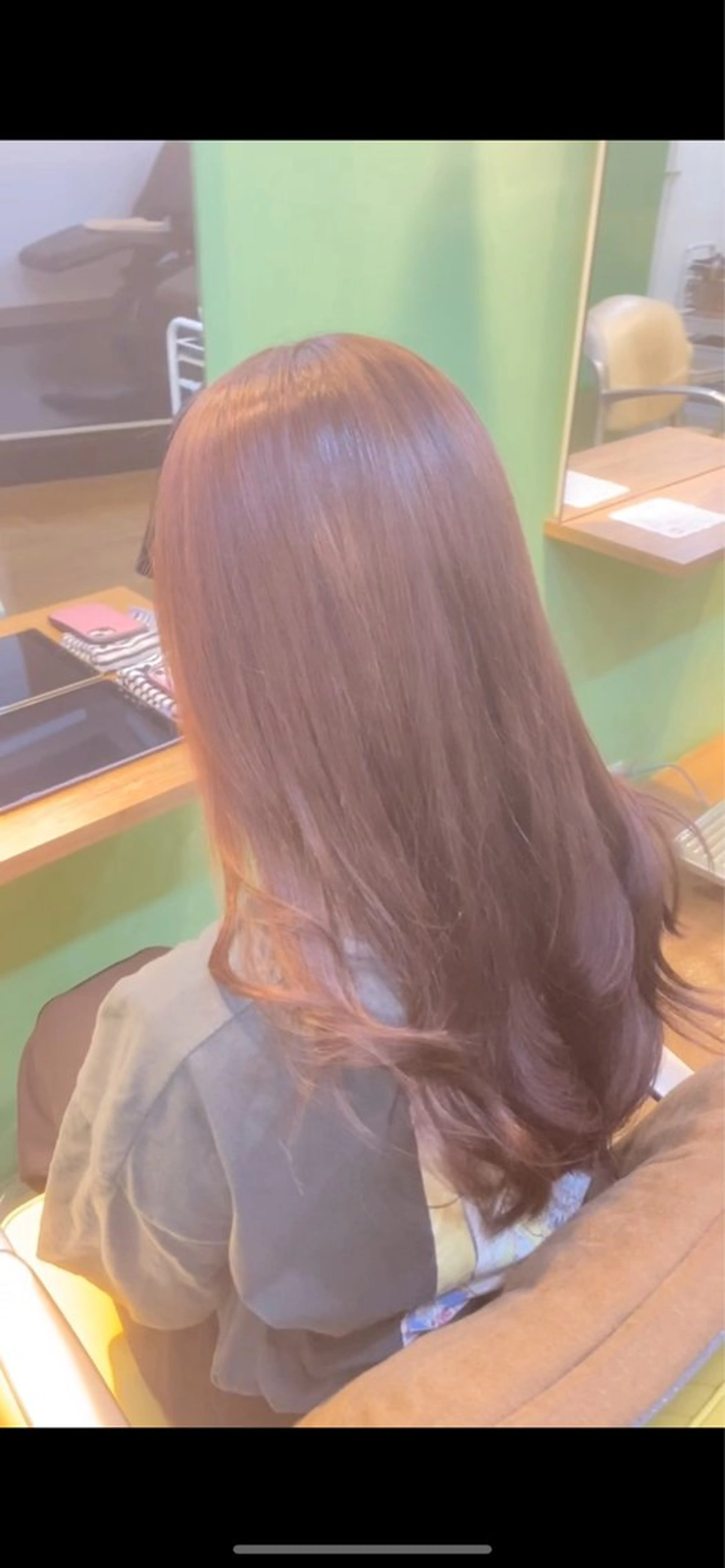 ロング カラー ヘアアレンジ ブラウンカラー ピンクカラー ピンクブラウン メンズ特化 エシカル　松原大将のヘアスタイル