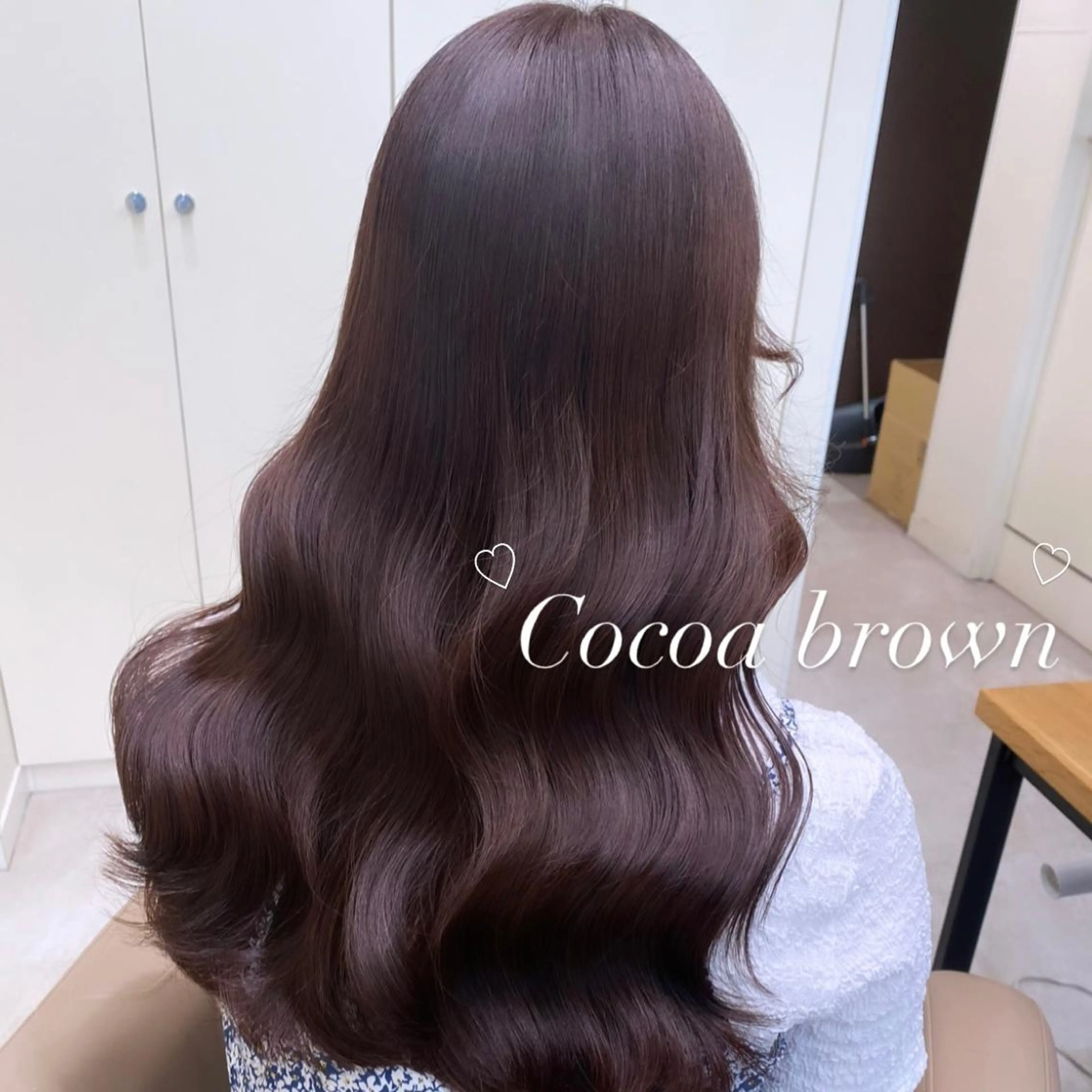 ロング カラー ブラウンカラー ブリーチなしWカラー 🎀韓国ヘア/amiのヘアスタイル