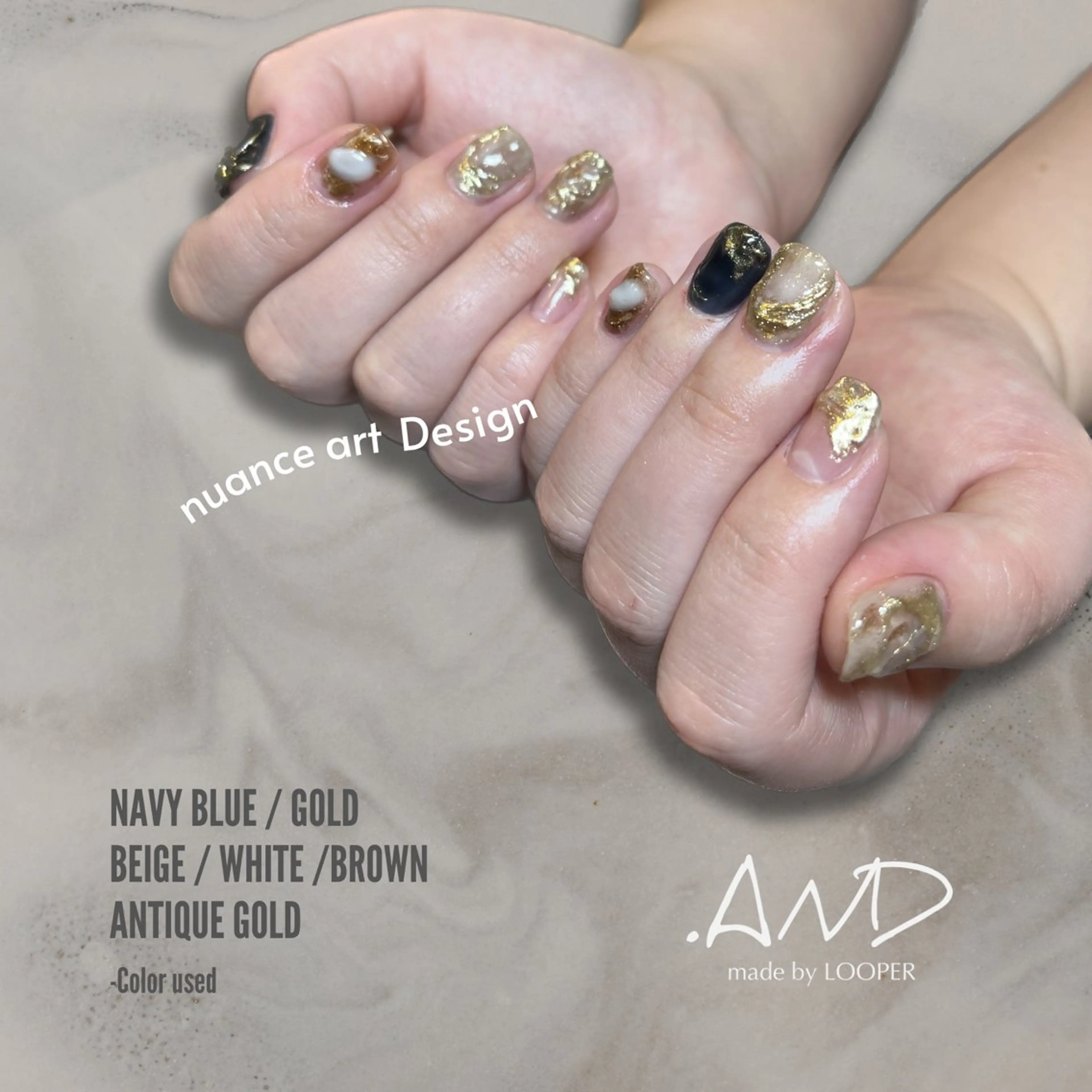 ネイル アートネイル ニュアンスネイル LOOPER所属・mzh ...のネイルデザイン