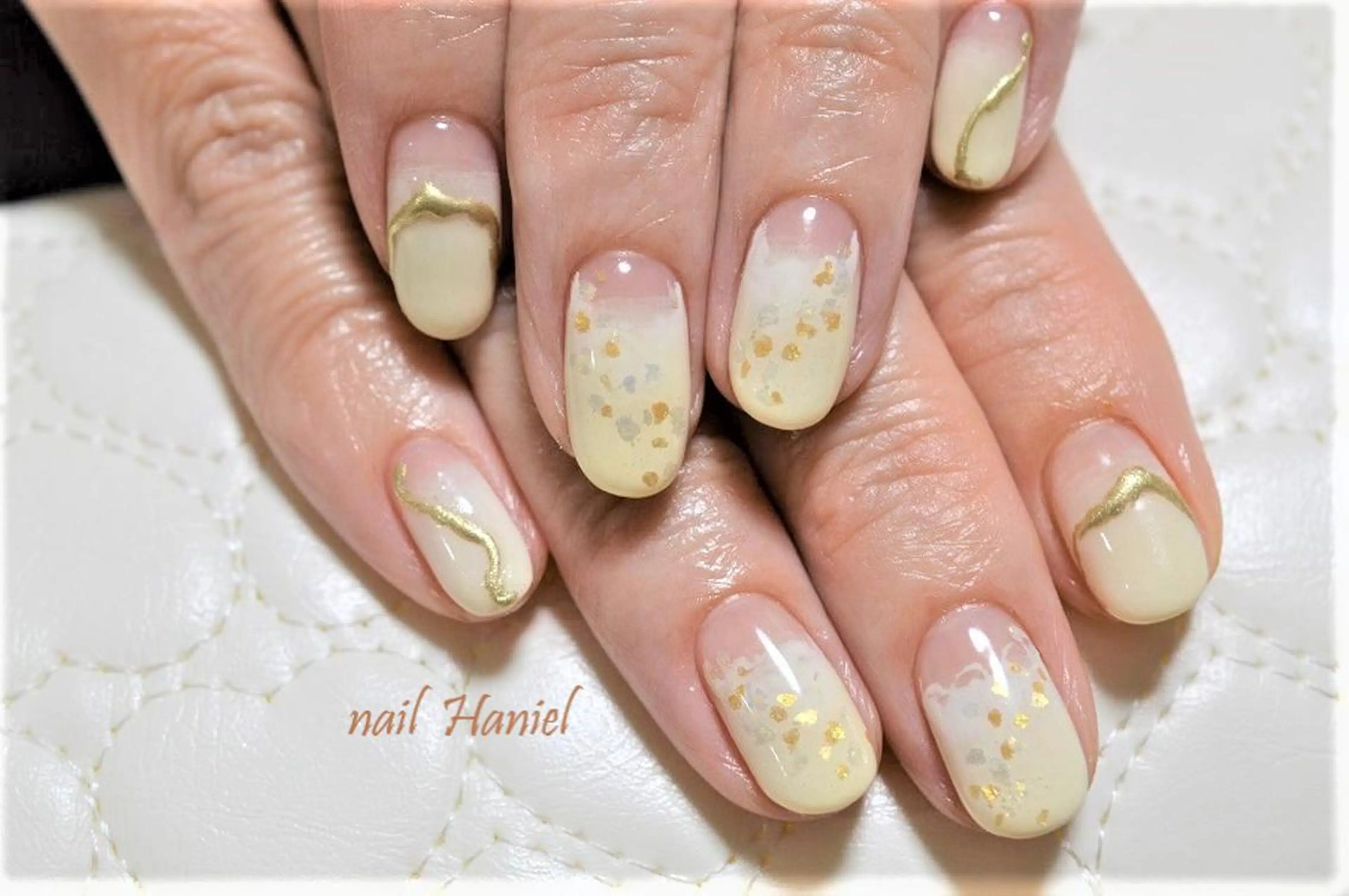 ネイル フットネイル ジェルネイル ニュアンスネイル パラジェル nail Haniel所属・半蔵門サロンハニエル 魅神 ちよのネイルデザイン